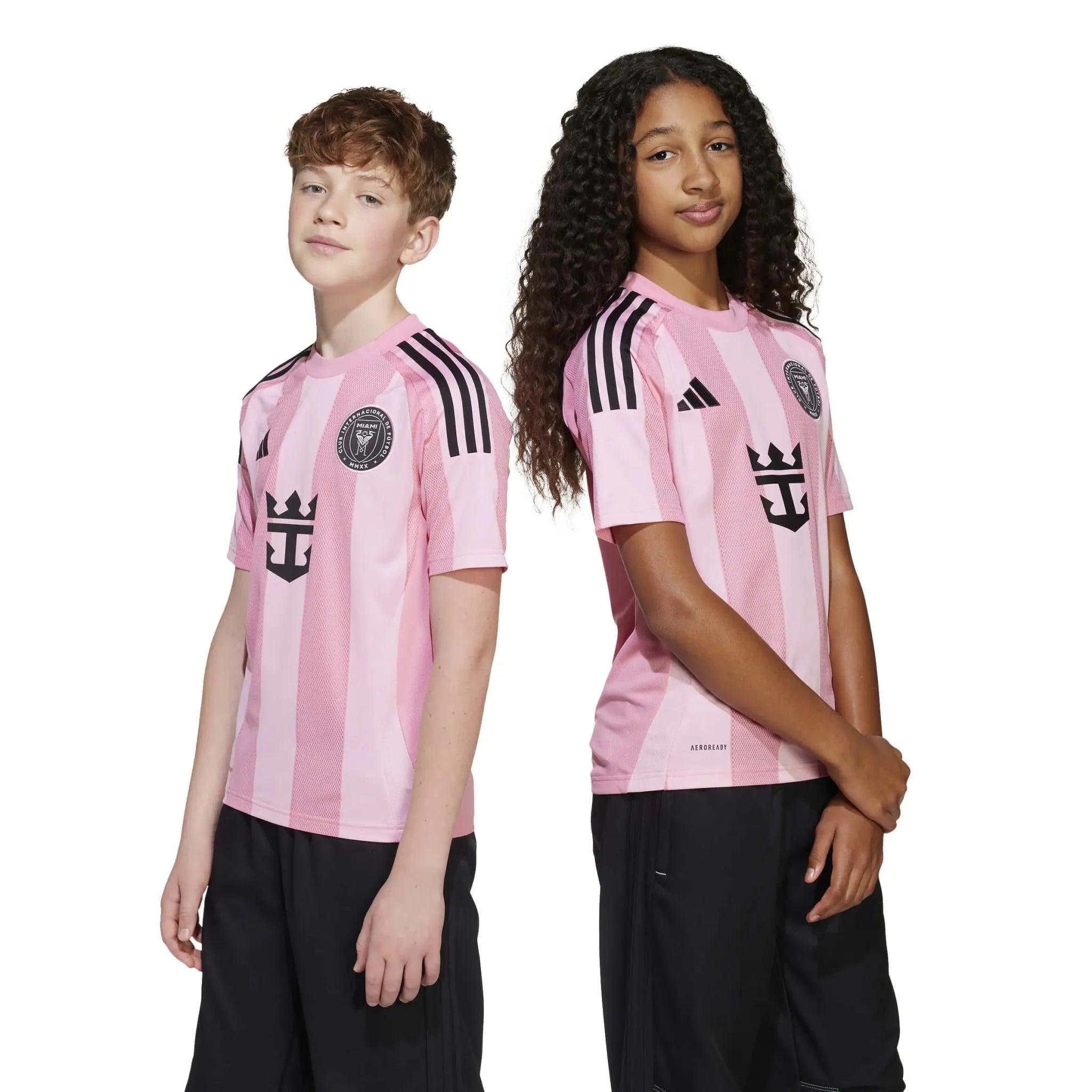adidas 2025-26 Inter Miami Youth Messi #10 Stadium Home Soccer Jersey