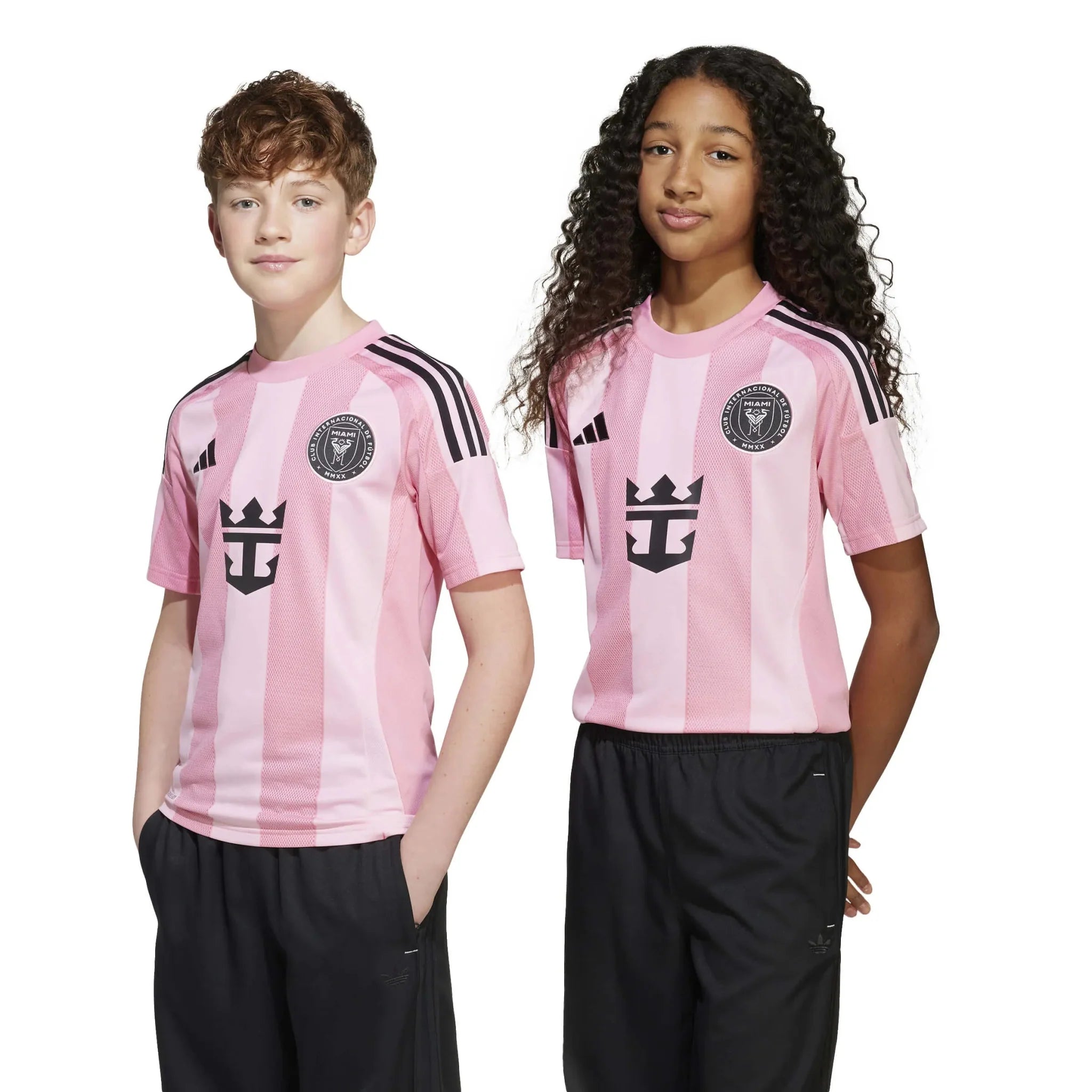 adidas 2025-26 Inter Miami Youth Stadium Home Soccer Jersey