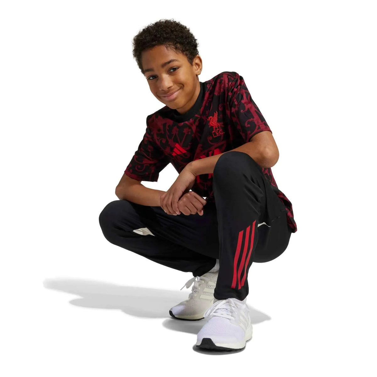 adidas 2025-26 Liverpool Youth Pre-Match Soccer Jersey