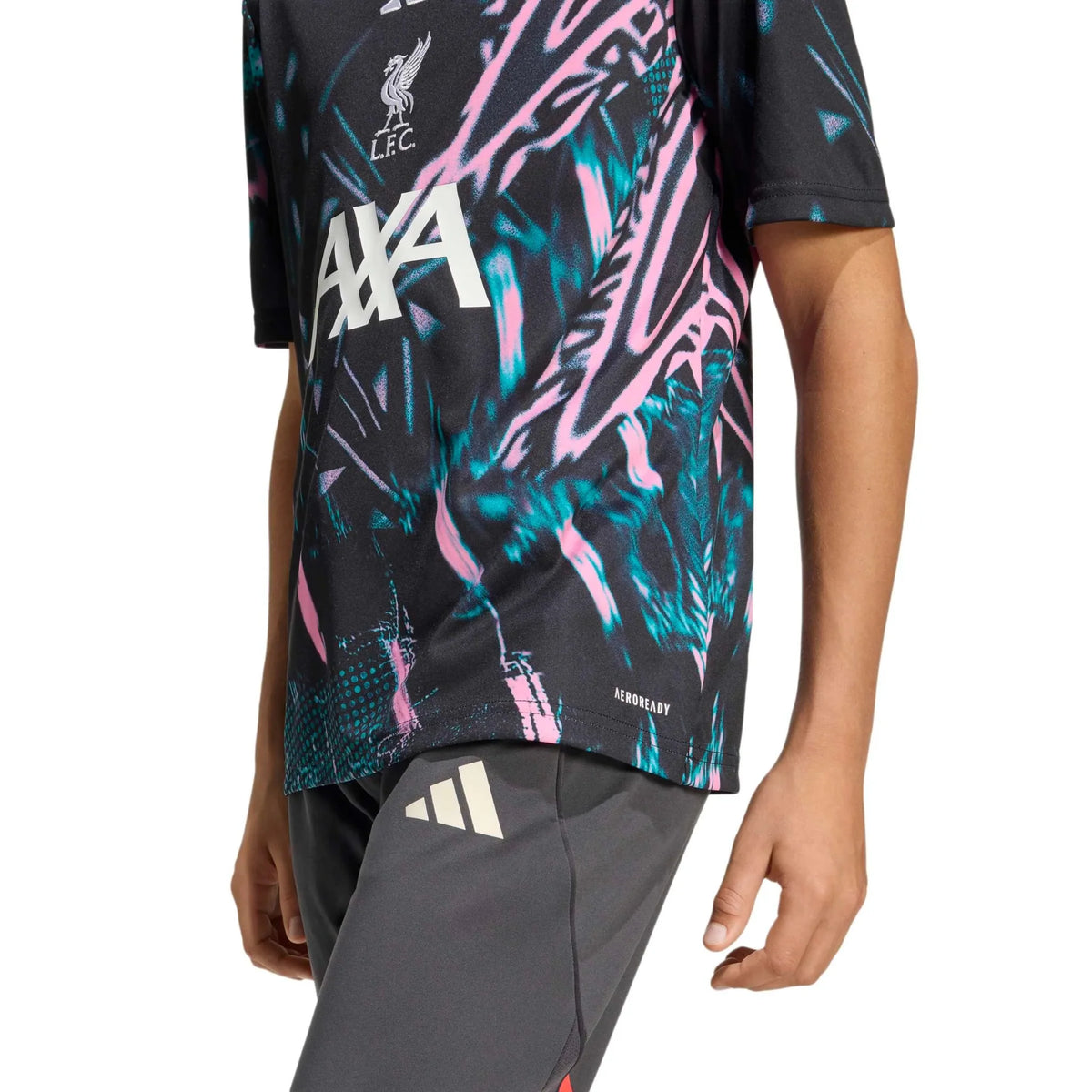 adidas 2025-26 Liverpool Youth Pre-Match Soccer Jersey