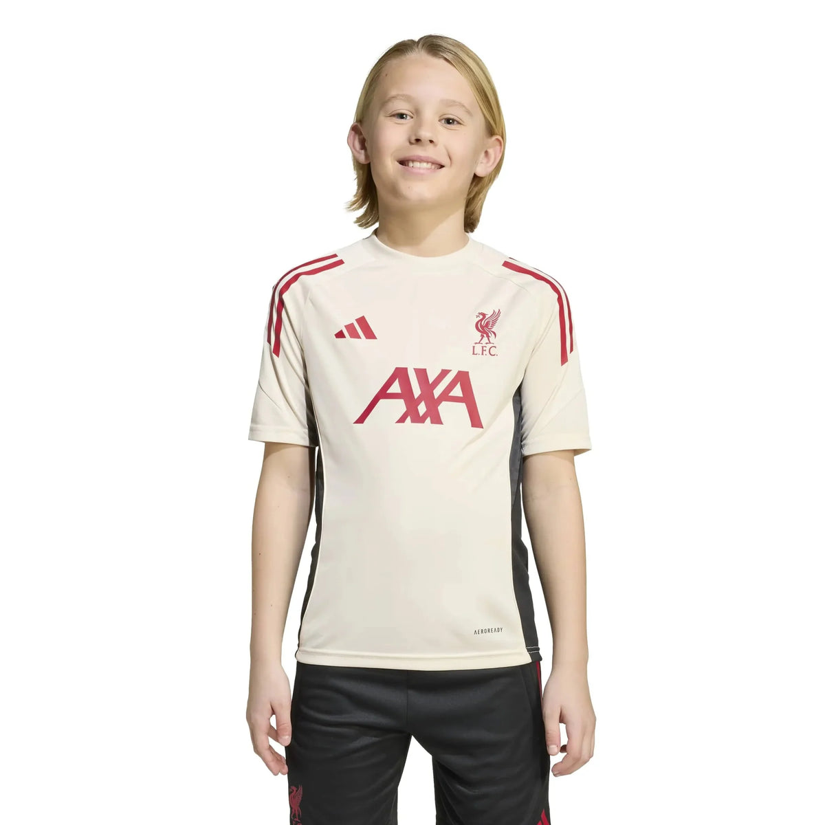 adidas 2025-26 Liverpool Youth Training Soccer Jersey