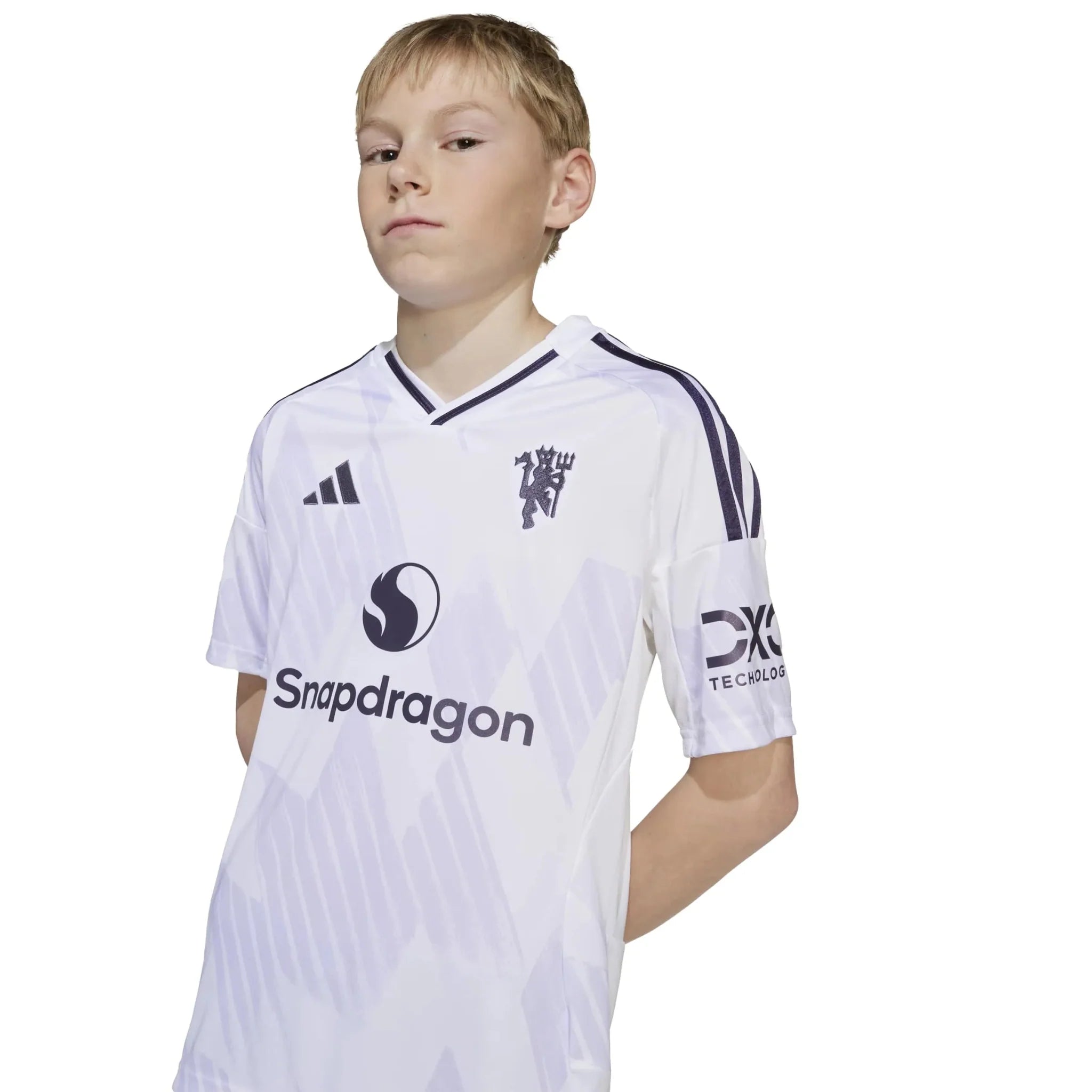 adidas 2025-26 Manchester United Youth Stadium Away Soccer Jersey