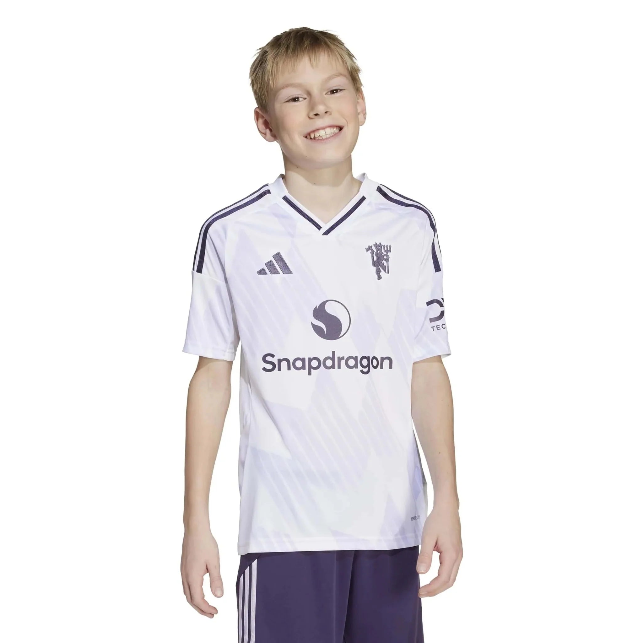 adidas 2025-26 Manchester United Youth Stadium Away Soccer Jersey