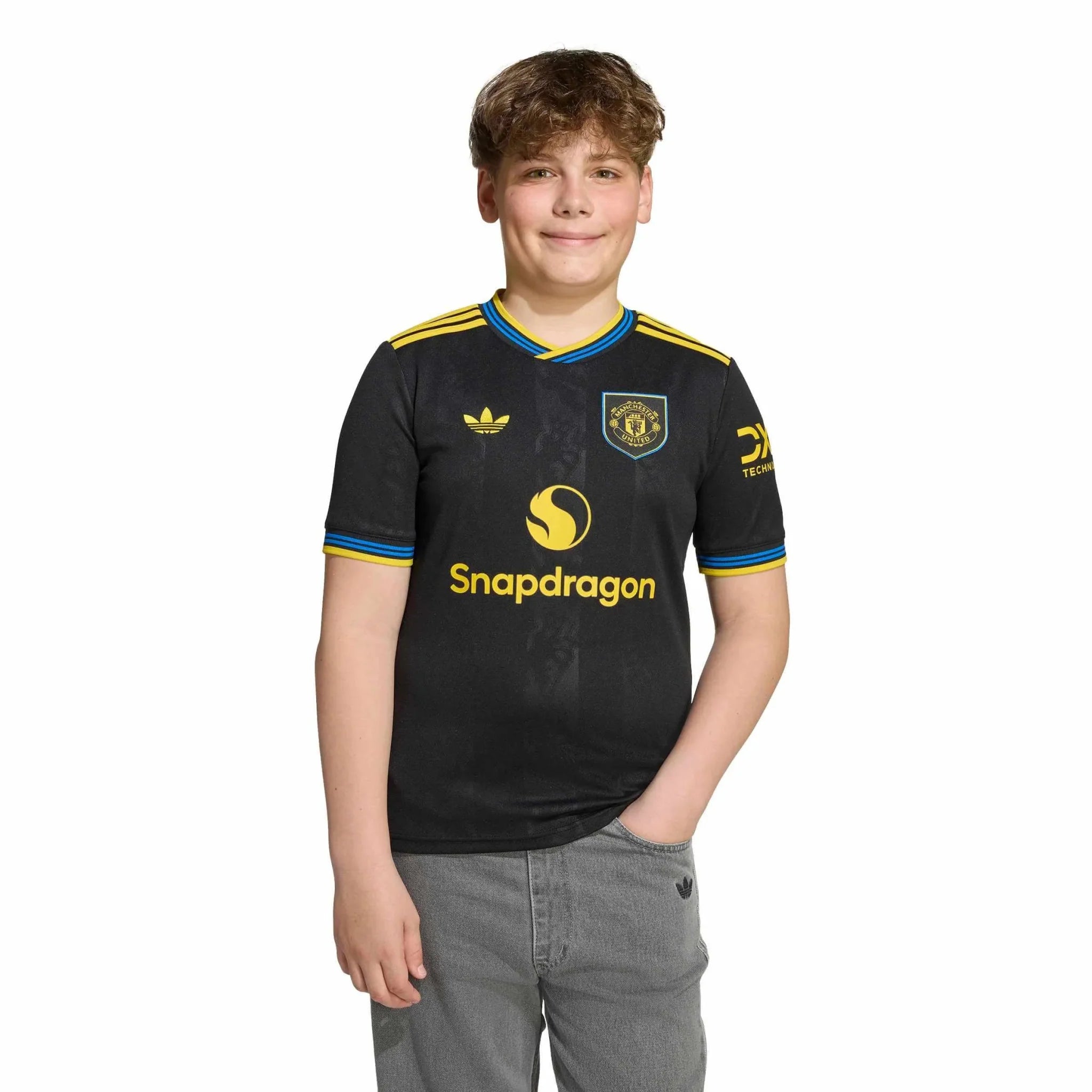 adidas 2025-26 Manchester United Youth Stadium Third Soccer Jersey