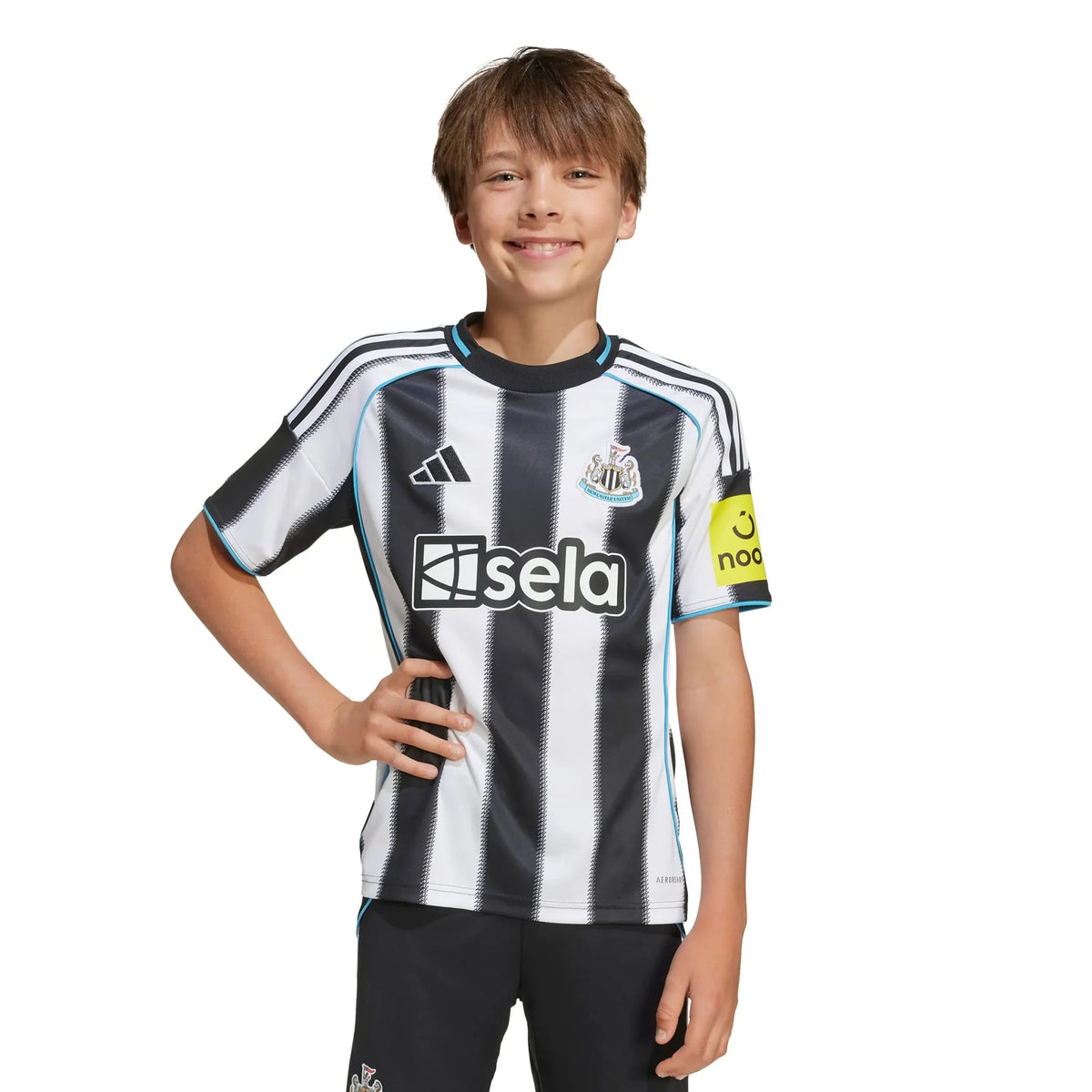 adidas 2025-26 Newcastle Youth Stadium Home Soccer Jersey