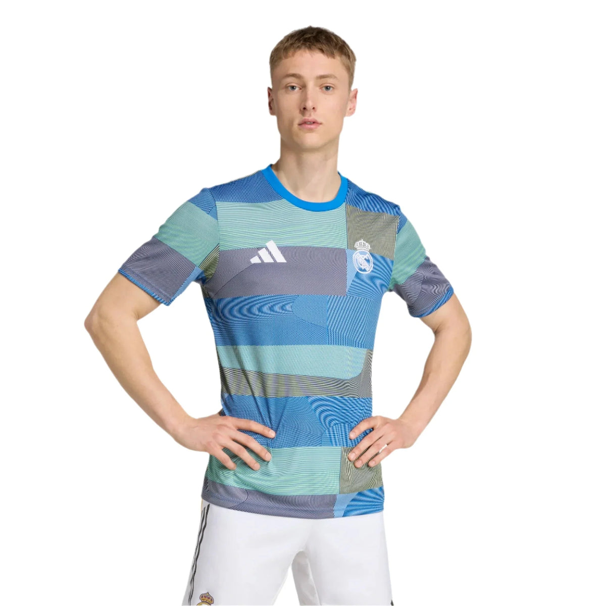adidas 2025-26 Real Madrid Men's Pre-Match Soccer Jersey