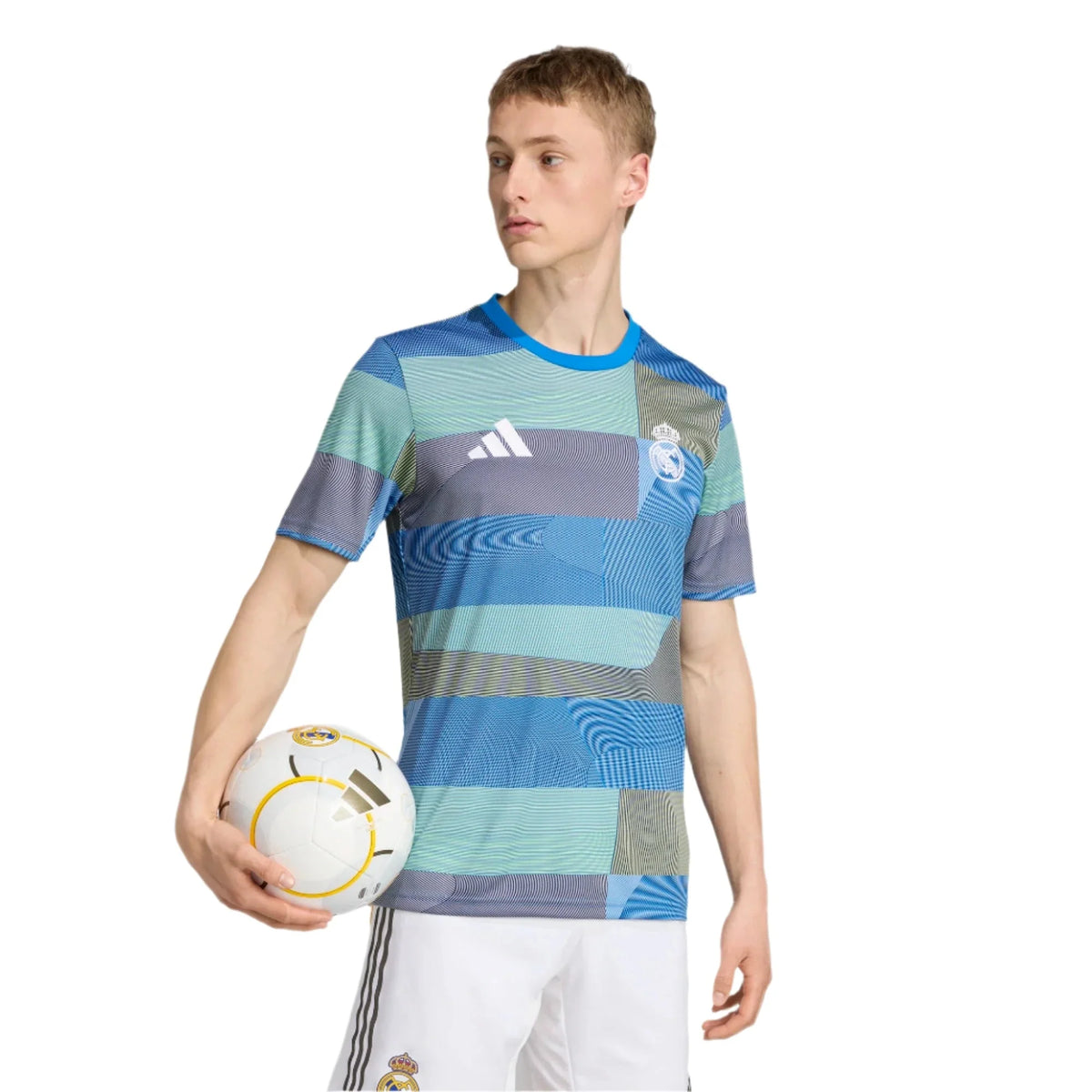 adidas 2025-26 Real Madrid Men's Pre-Match Soccer Jersey