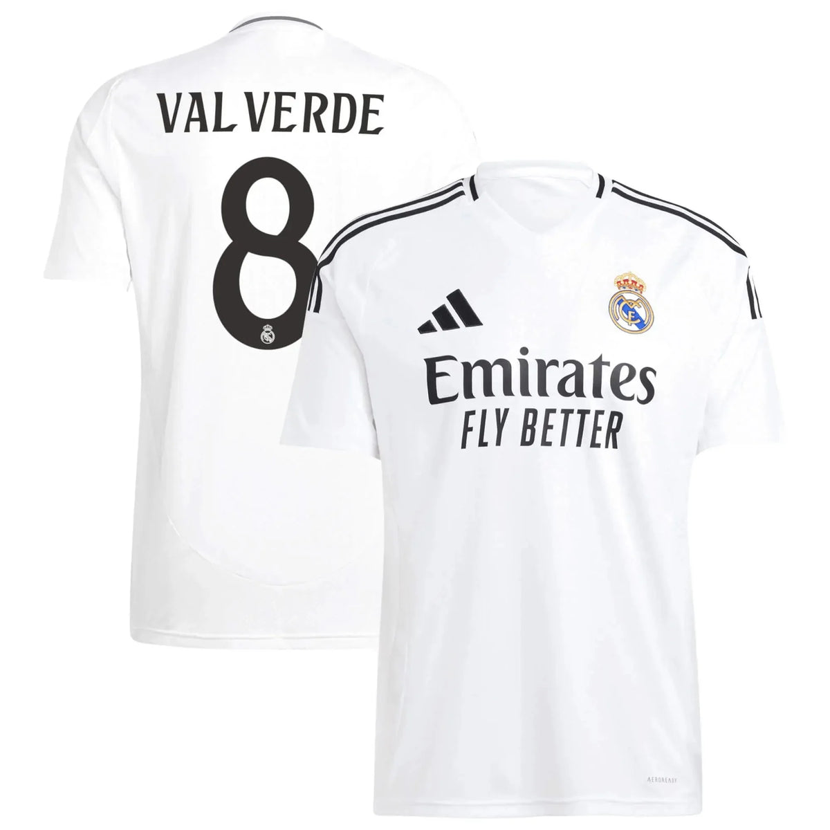 adidas 2025-26 Real Madrid Men's Stadium Home Soccer Jersey