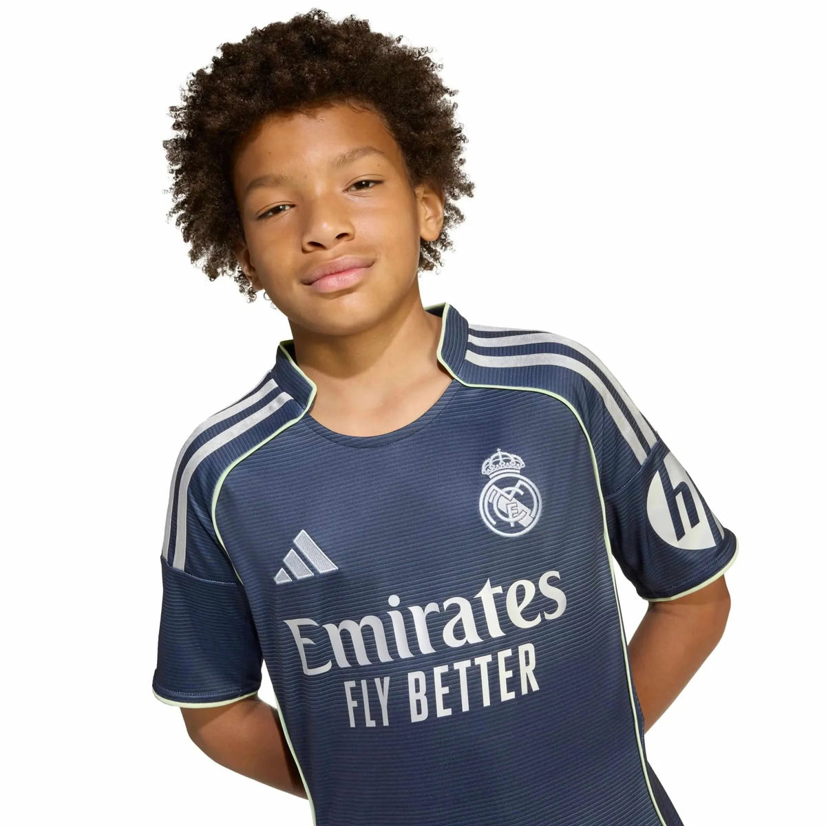 adidas 2025-26 Real Madrid Youth Stadium Away Soccer Jersey