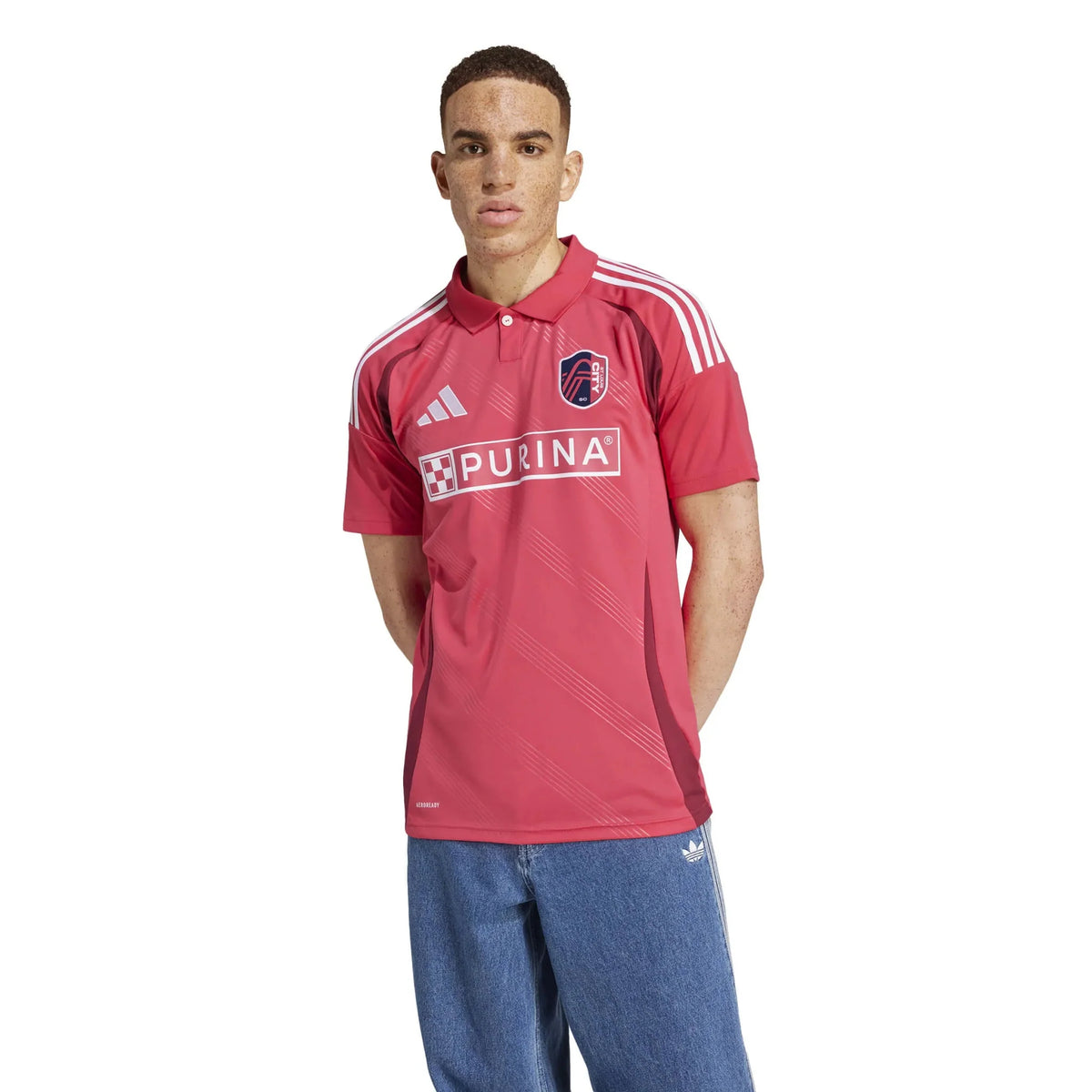 adidas 2025-26 St. Louis City Men's Stadium Home Soccer Jersey
