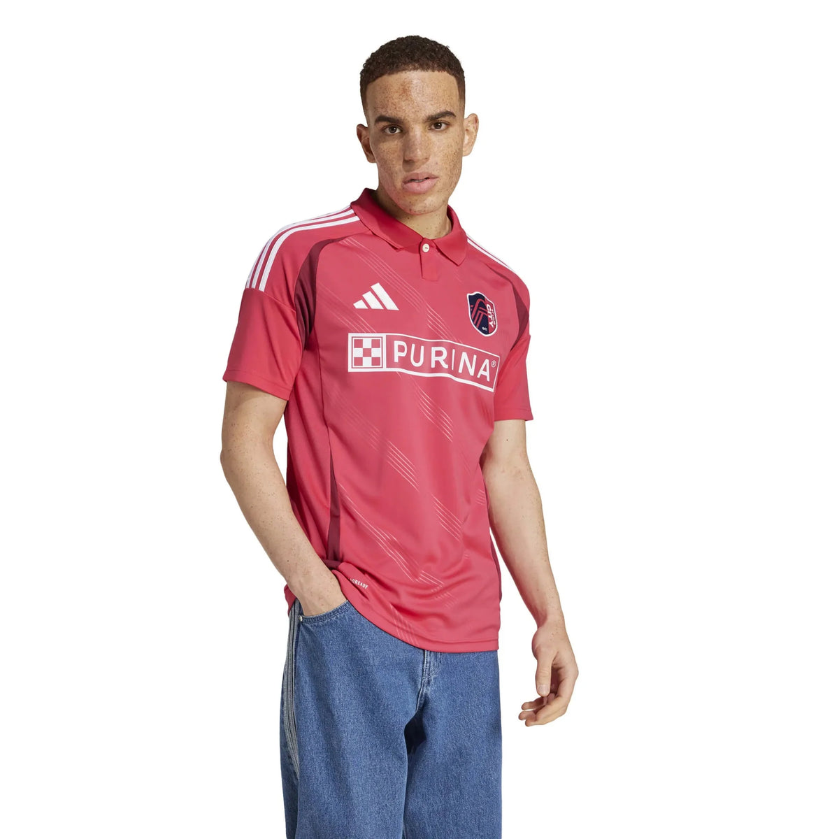 adidas 2025-26 St. Louis City Men's Stadium Home Soccer Jersey