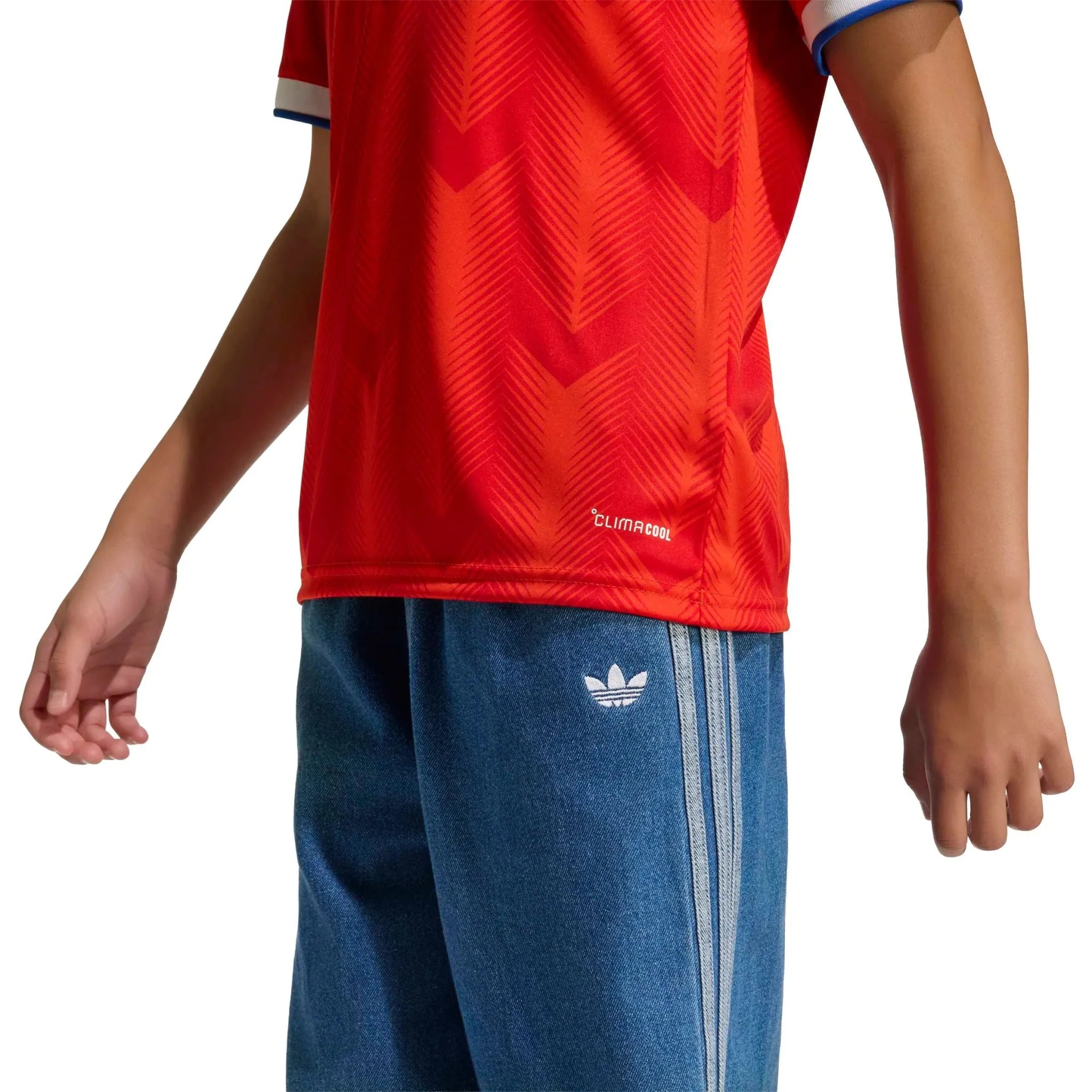 adidas 2026 Chile Youth Stadium Home Soccer Jersey