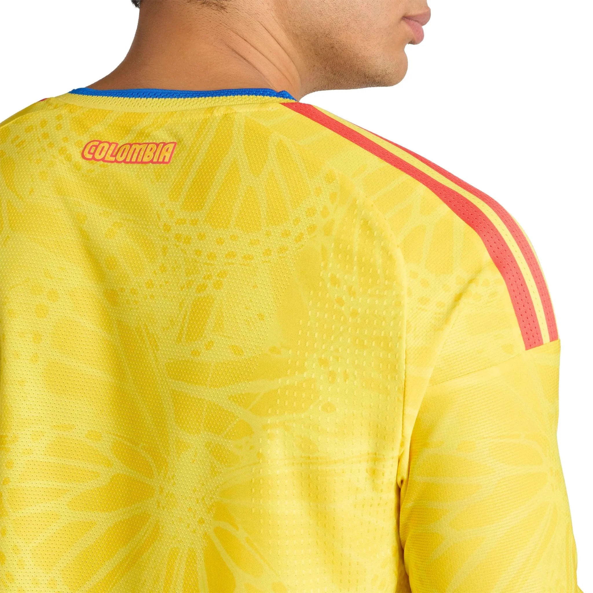 adidas 2026 Colombia Men's Authentic Home Long-Sleeve Soccer Jersey