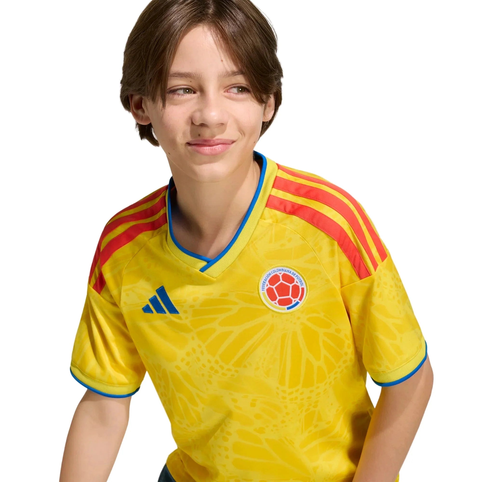 adidas 2026 Colombia Youth Stadium Home Soccer Jersey