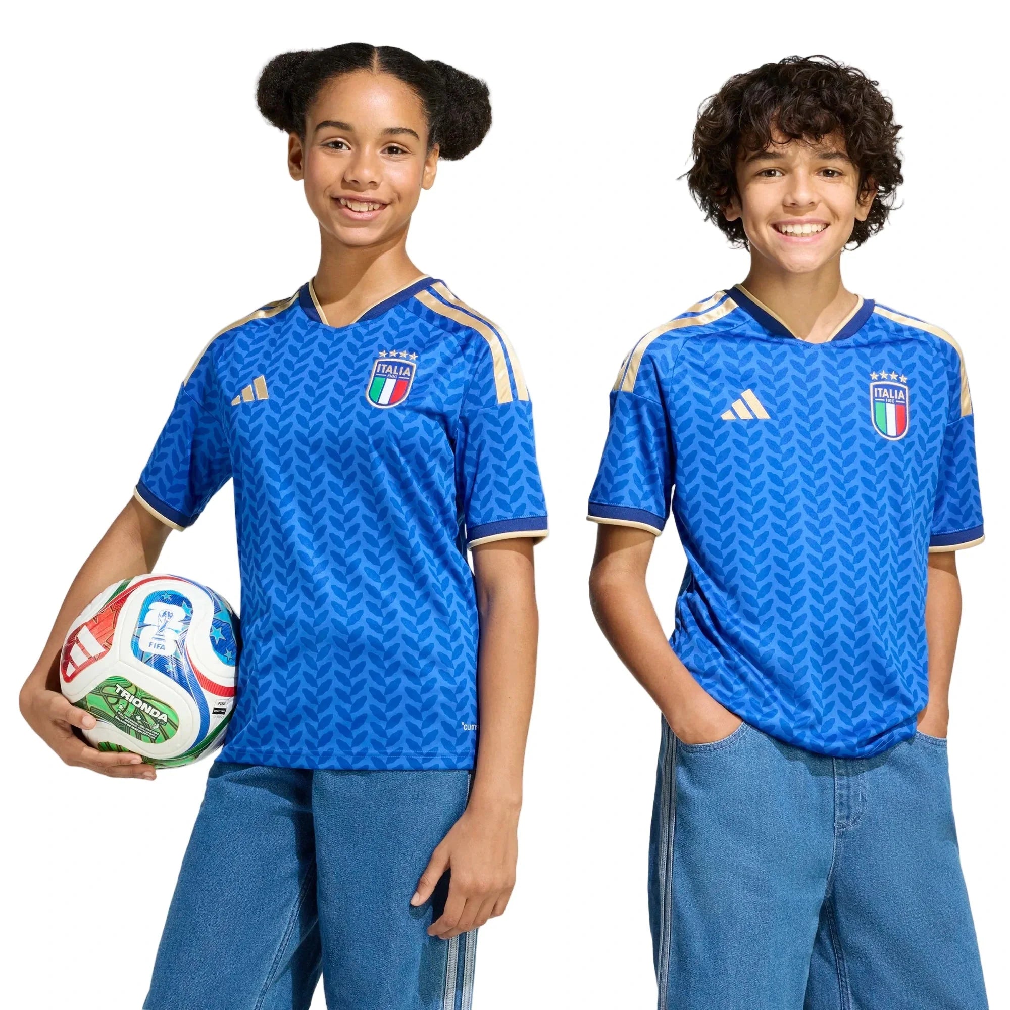 adidas 2026 Italy Youth Stadium Home Soccer Jersey