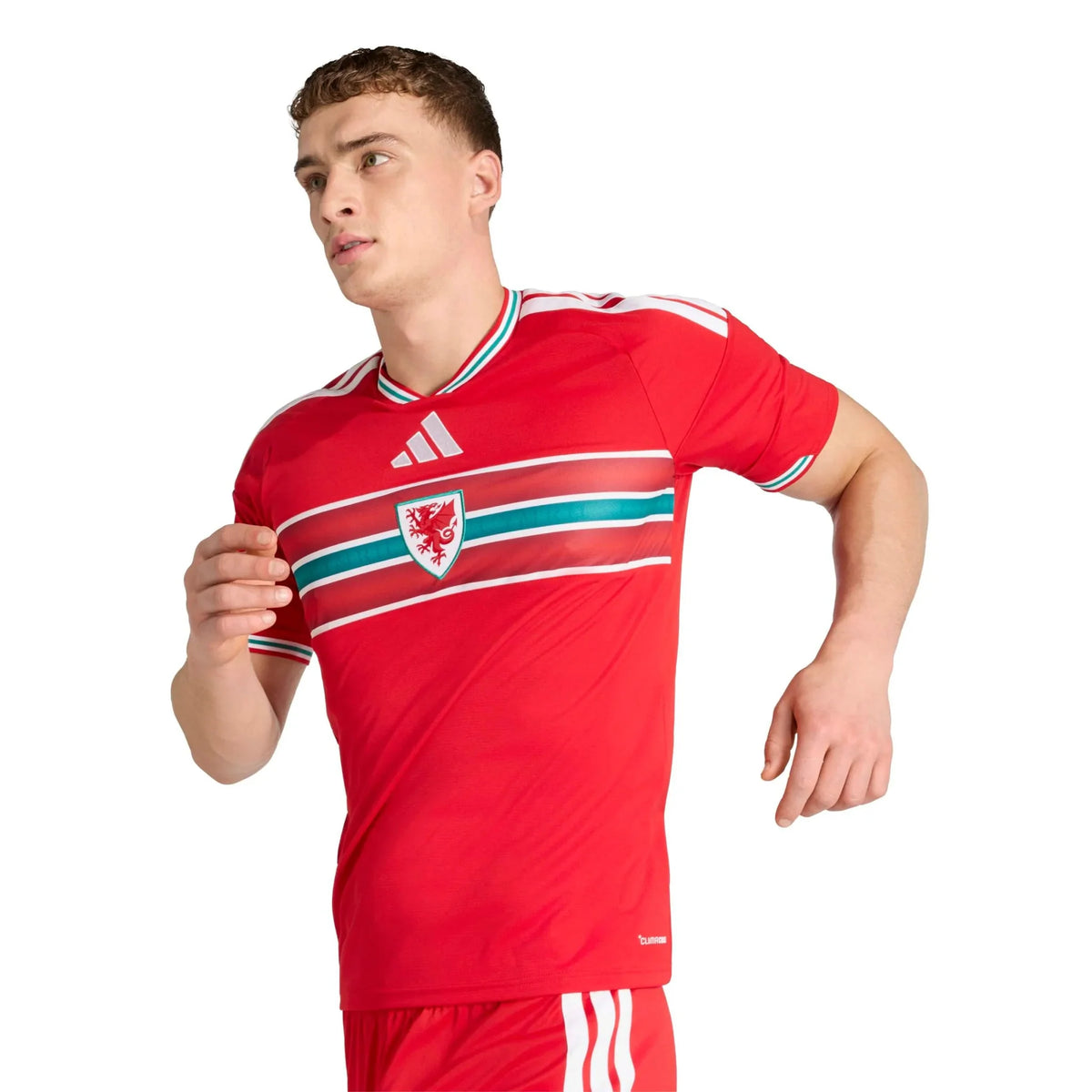adidas 2026 Wales Men's Stadium Home Soccer Jersey
