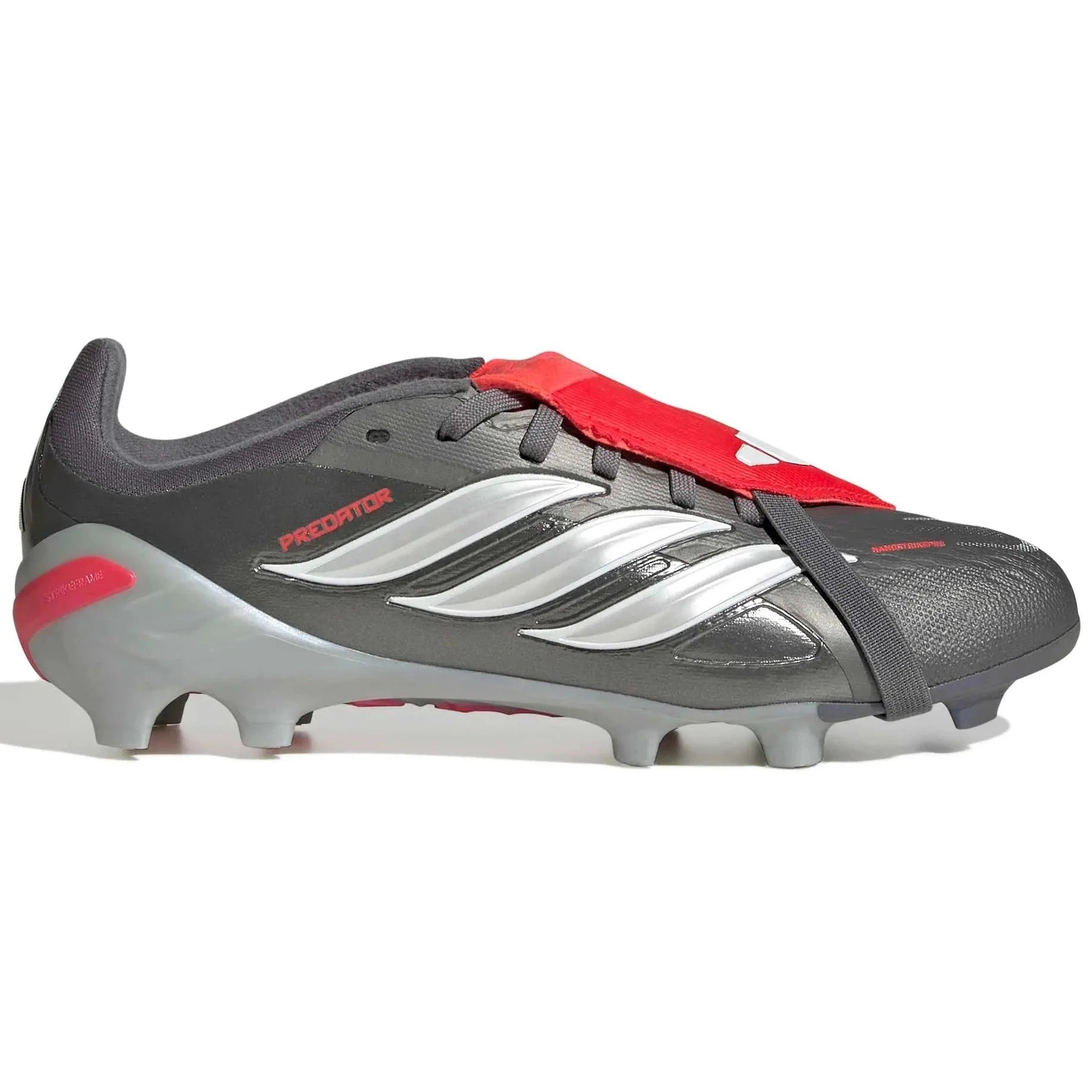 adidas Junior Predator Elite Fold-Over Tongue Firm Ground Soccer Cleats - Finishers Steel Pack (SP26)