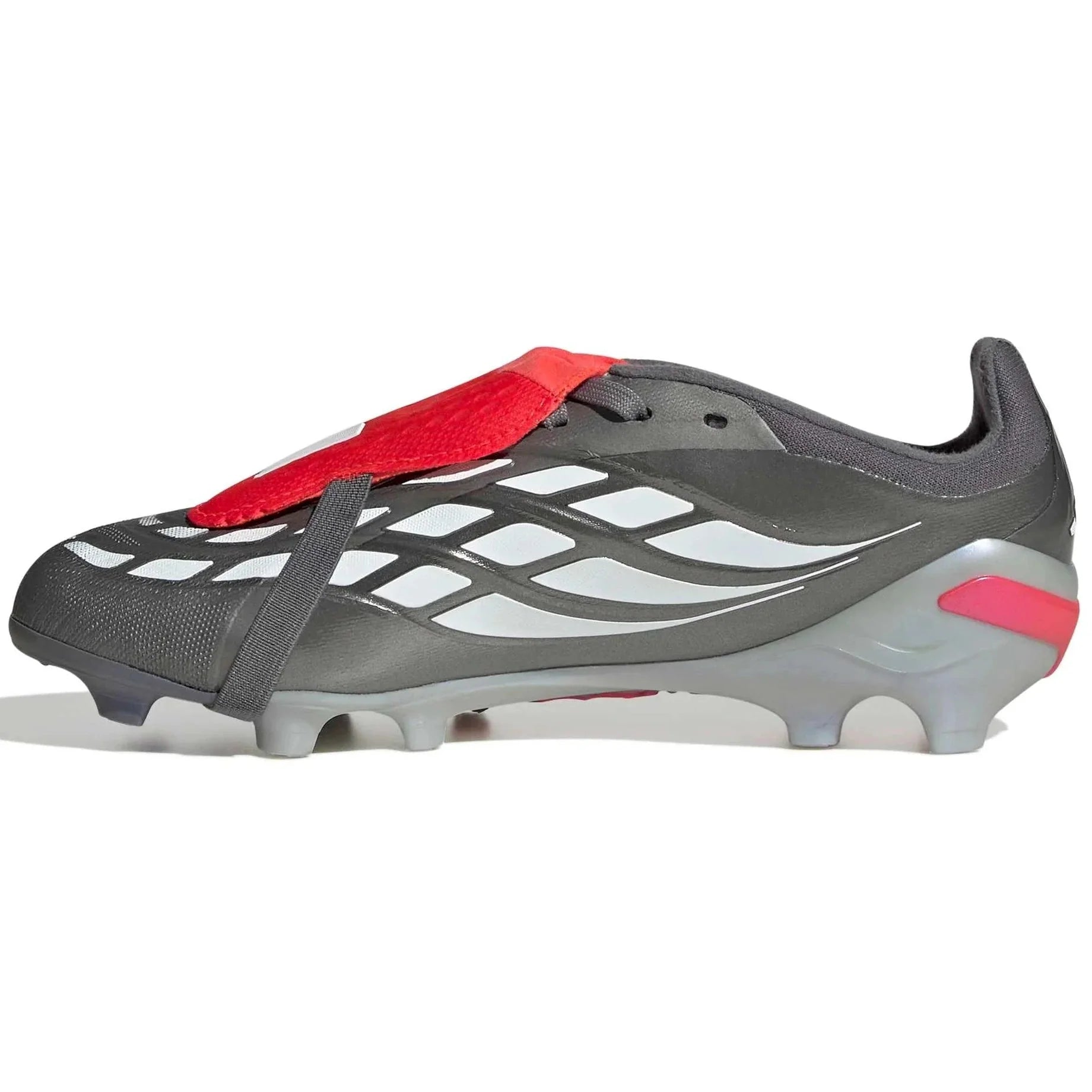 adidas Junior Predator Elite Fold-Over Tongue Firm Ground Soccer Cleats - Finishers Steel Pack (SP26)
