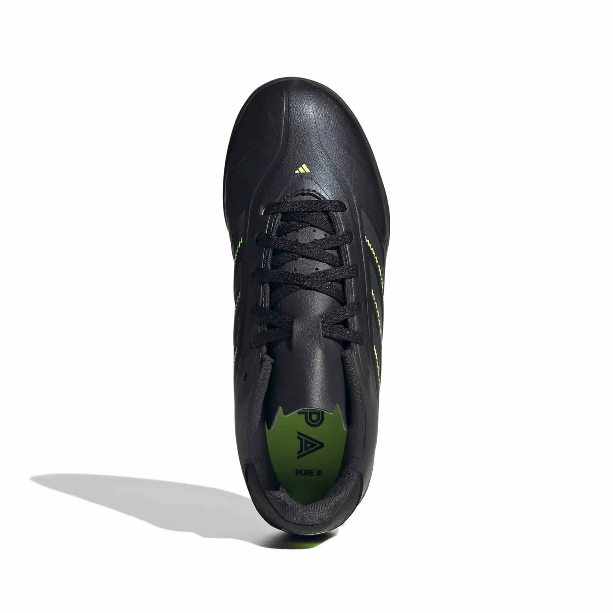 adidas Kids Copa Pure III Club Indoor Soccer Shoes - Electric Stealth Pack (FA25)