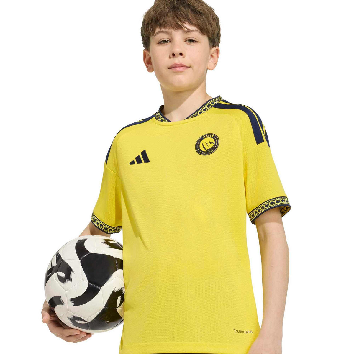 adidas 2026-27 Al Nassr Youth Stadium Home Ronaldo #7 Soccer Jersey