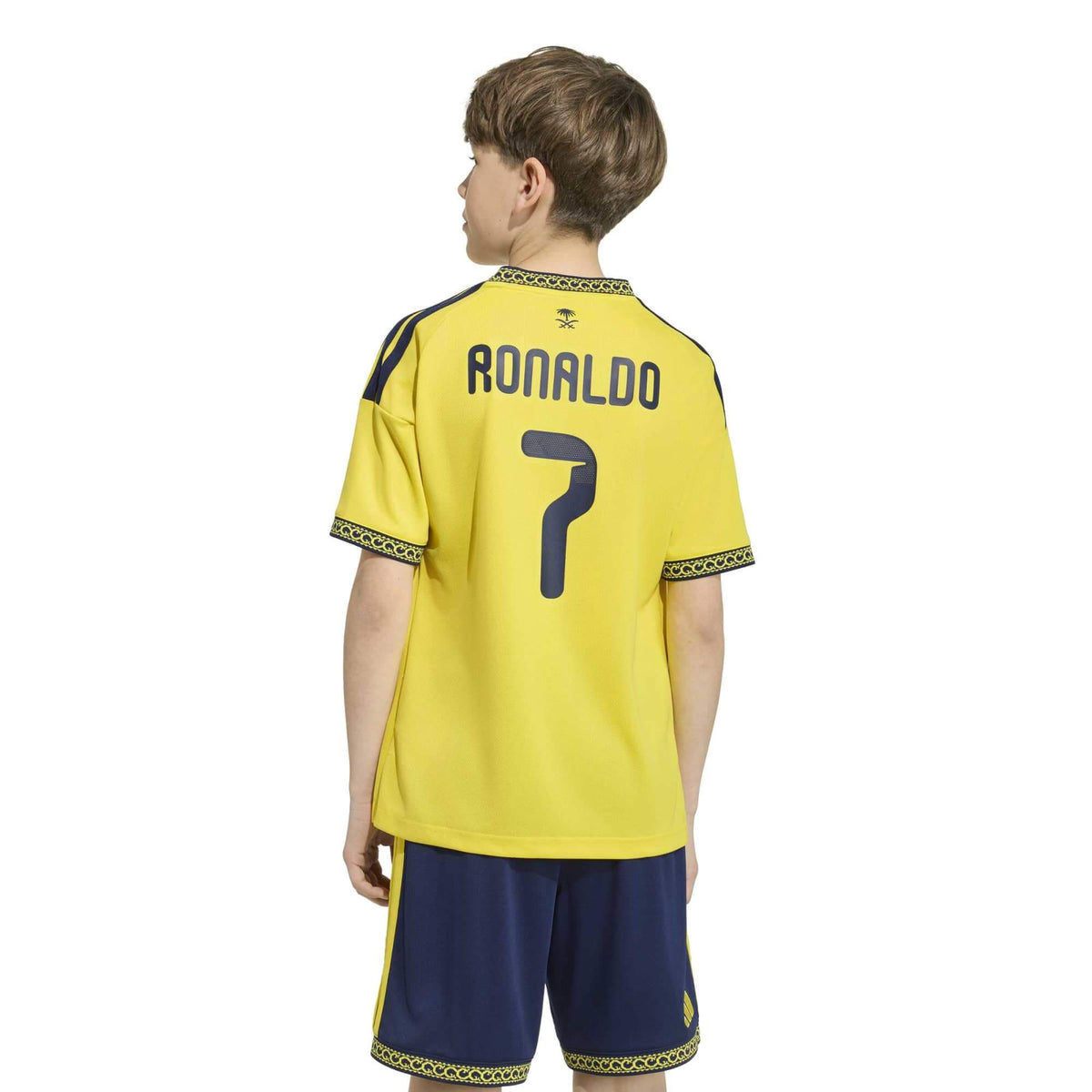 adidas 2026-27 Al Nassr Youth Stadium Home Ronaldo #7 Soccer Jersey