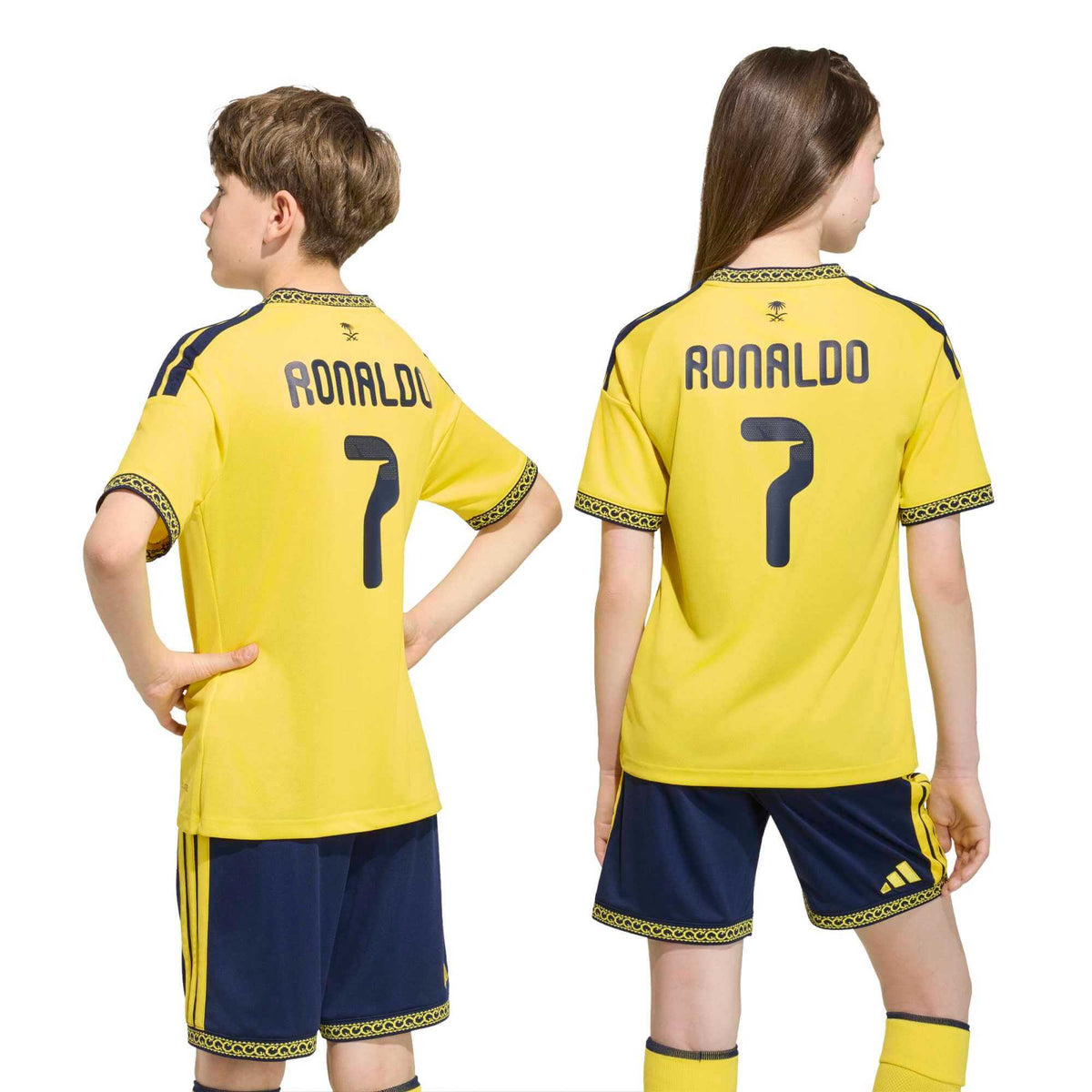 adidas 2026-27 Al Nassr Youth Stadium Home Ronaldo #7 Soccer Jersey