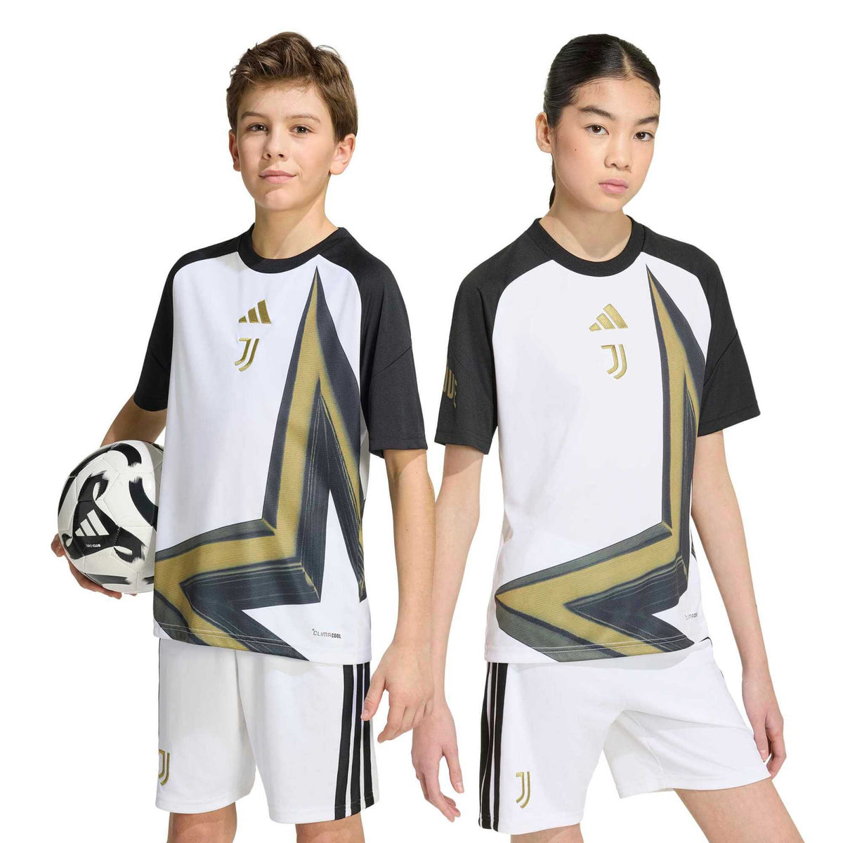 adidas 2026-27 Juventus Youth Pre-Match Soccer Jersey
