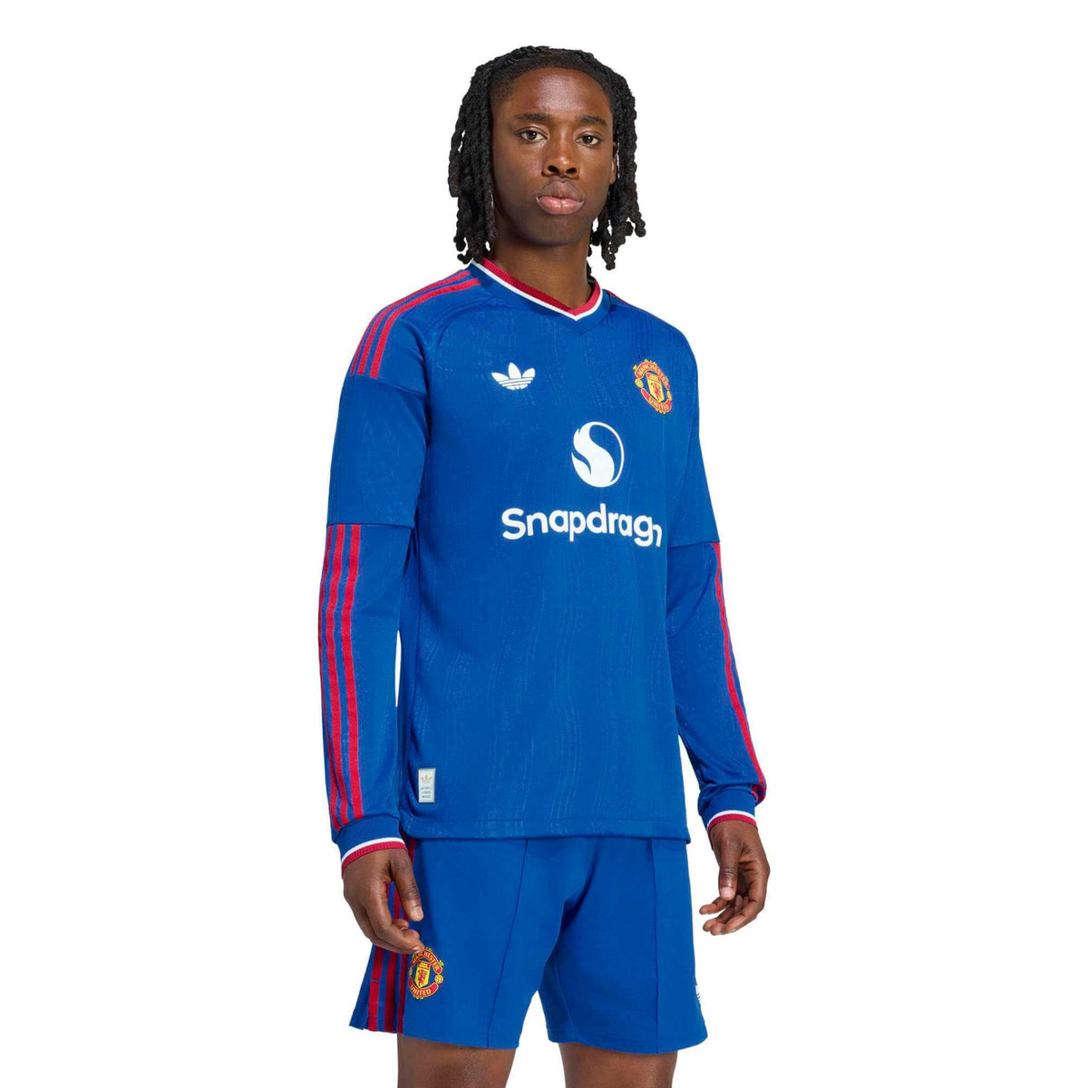adidas 2026-27 Manchester United Men's Authentic Away Long-Sleeve Soccer Jersey
