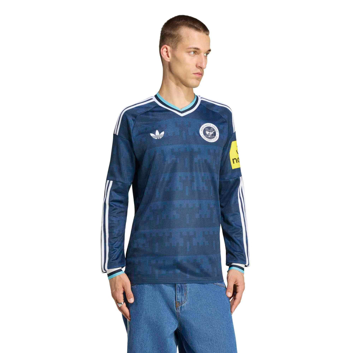 adidas 2026-27 Newcastle Men's Stadium Away Long-Sleeve Soccer Jersey