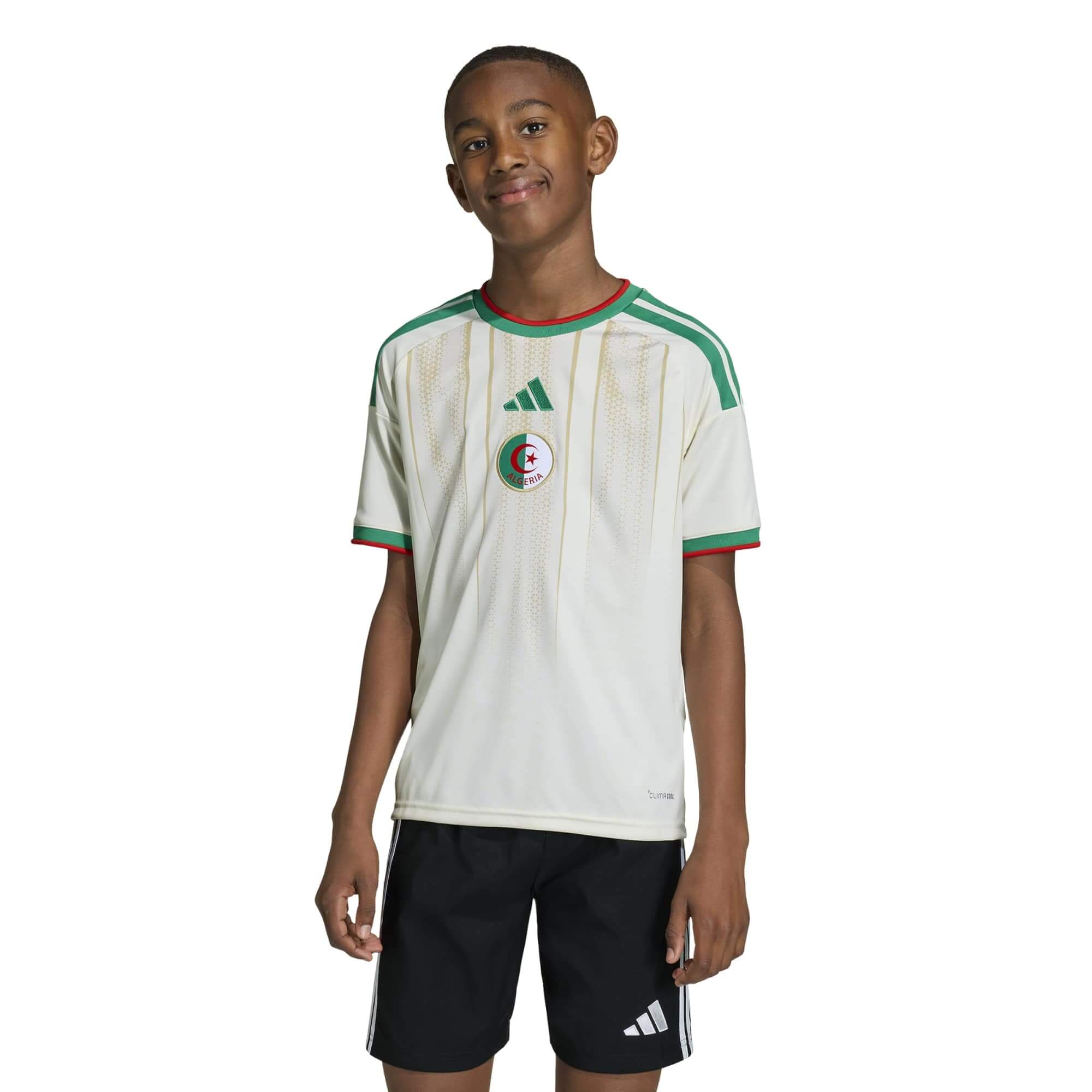 adidas 2026 Algeria Youth Stadium Home Soccer Jersey