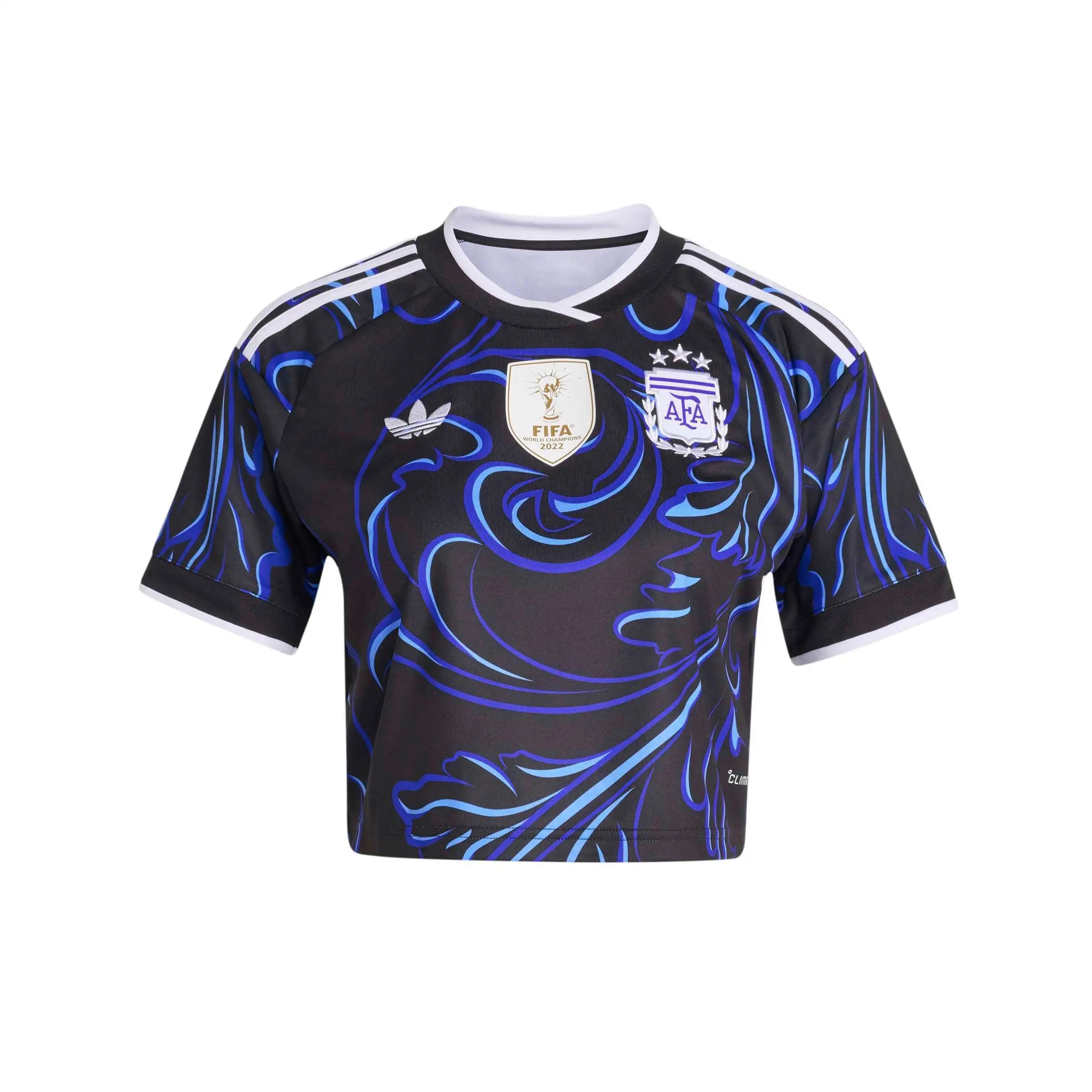 adidas 2026 Argentina Women's Stadium Away Cropped Soccer Jersey