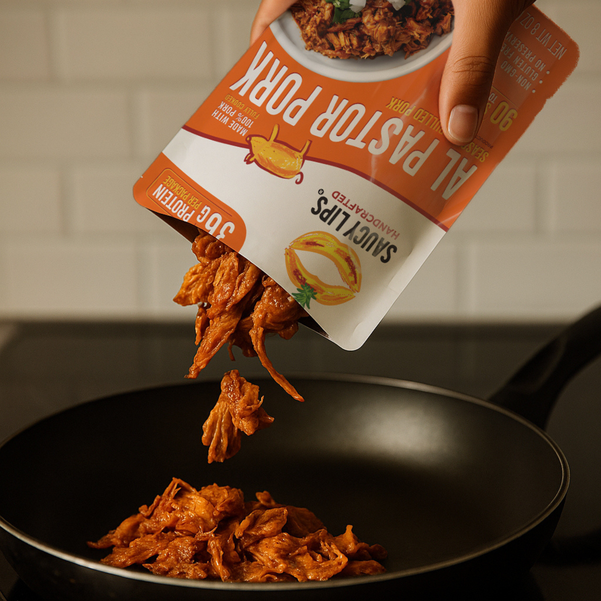 Cerdo al Pastor – 36 g de Proteína | Listo en 90 Segundos