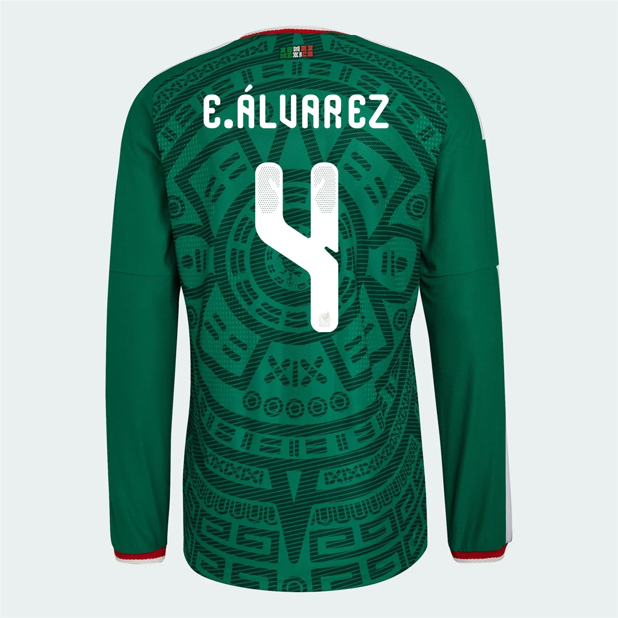 adidas 2026 Mexico Men's Authentic Home Long-Sleeve Soccer Jersey