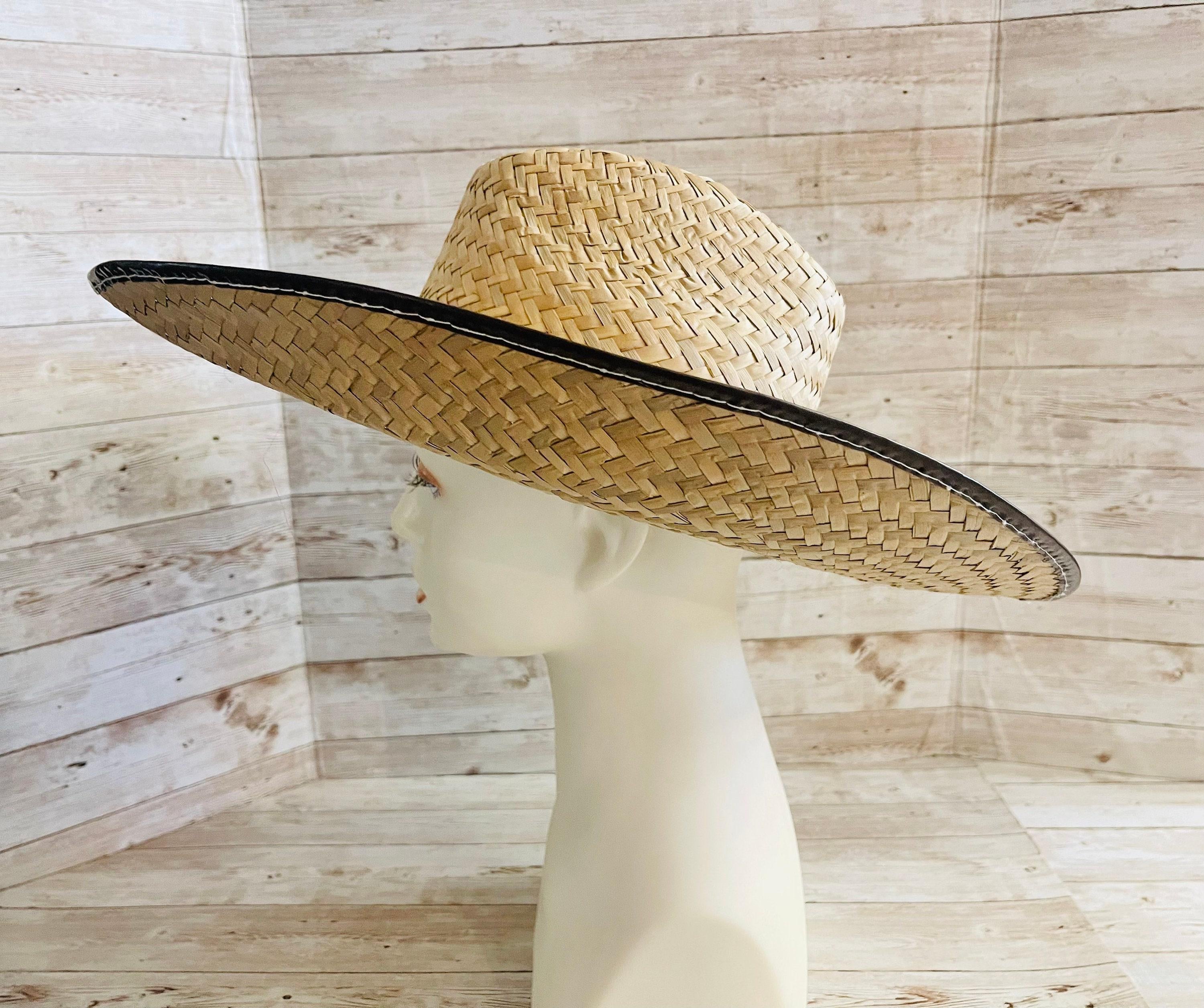 Cowboy Mexican Palm Leaf Straw Hat Sombrero Vaquero Artesanal de Palma