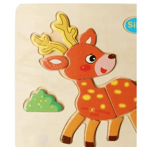 Baby Wooden Puzzle Toys for Toddlers Developing Educational Kids Toys For Children Game Cartoon Animal Gift 3 Years