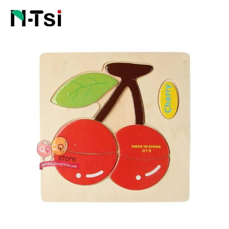 Baby Wooden Puzzle Toys for Toddlers Developing Educational Kids Toys For Children Game Cartoon Animal Gift 3 Years