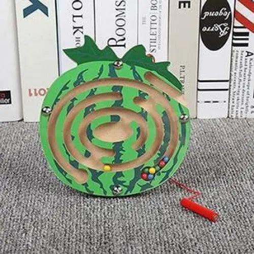 Baby Wooden Toy for Children Magnetic Maze Balance Board Wood game , Maze Puzzle baby Toys  0-12Months