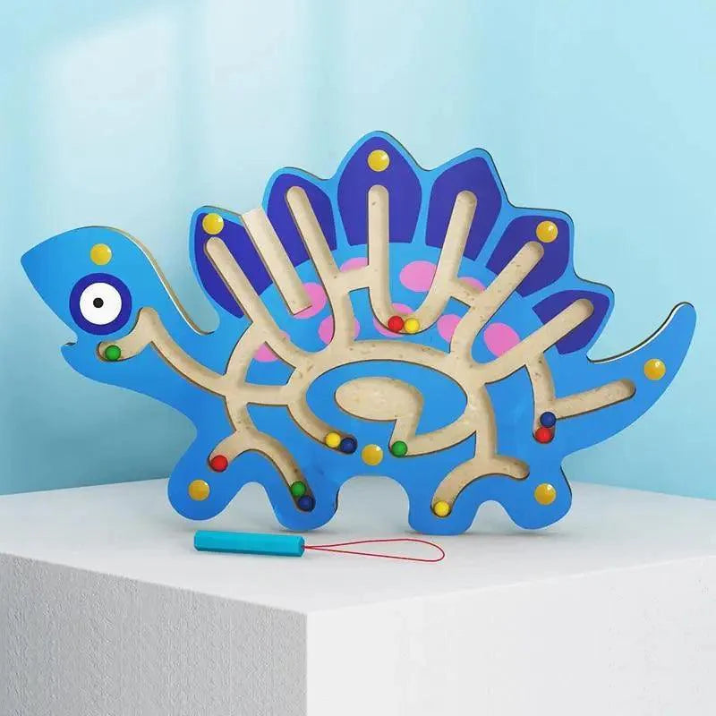 Baby Wooden Toy for Children Magnetic Maze Balance Board Wood game , Maze Puzzle baby Toys  0-12Months