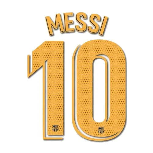 Barcelona 2019/21 Home Messi #10 Youth Jersey Name Set