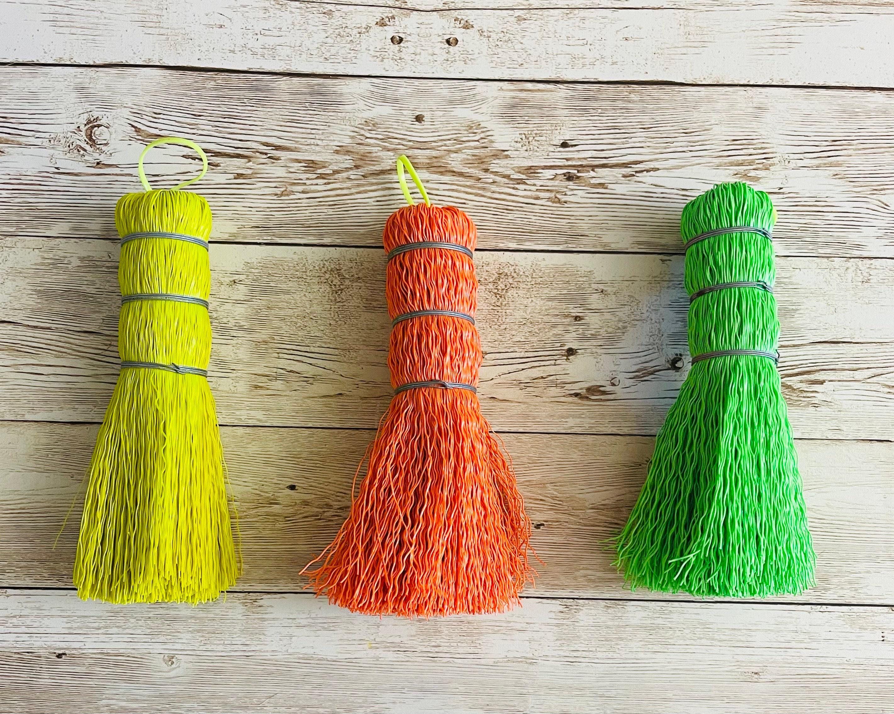 3x Mexican Plastic Brush Scrubber 3 Escobetas de Plastico