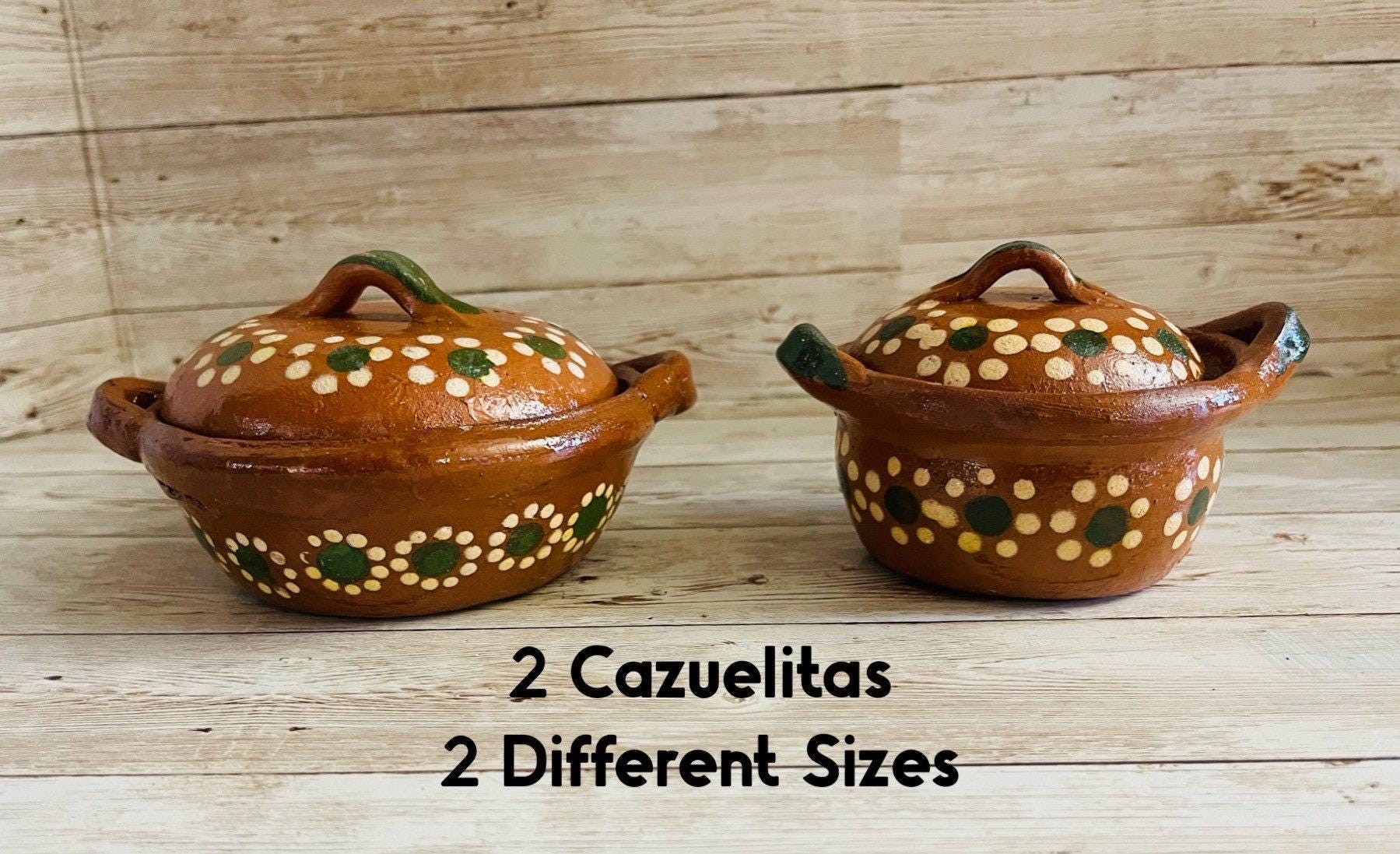 2 Mini Cazuelitas de Barro 2 Mini Clay Pots