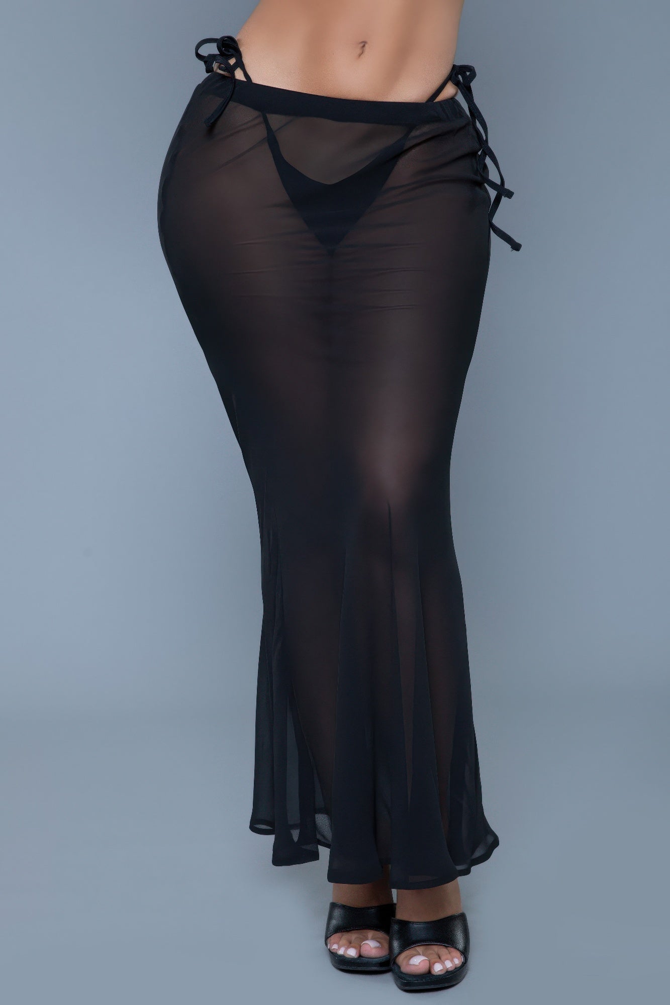 Women's Sheer Black Cover Up for the Beach