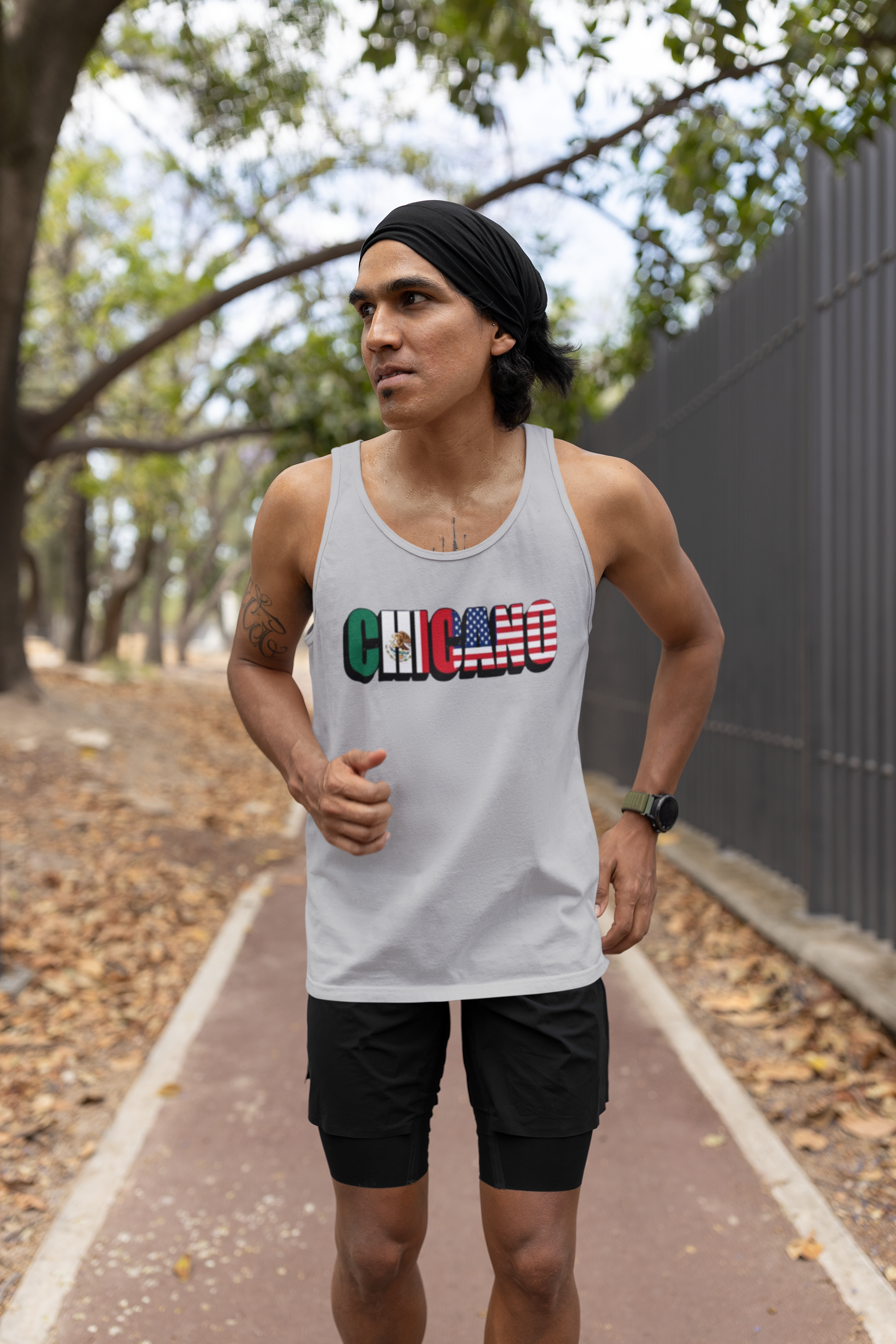 Camiseta sin mangas CHICANO México + EE. UU. | Algodón ligero | Camisetas latinas divertidas virales del 4 de julio | Unisex - 3 COLORES