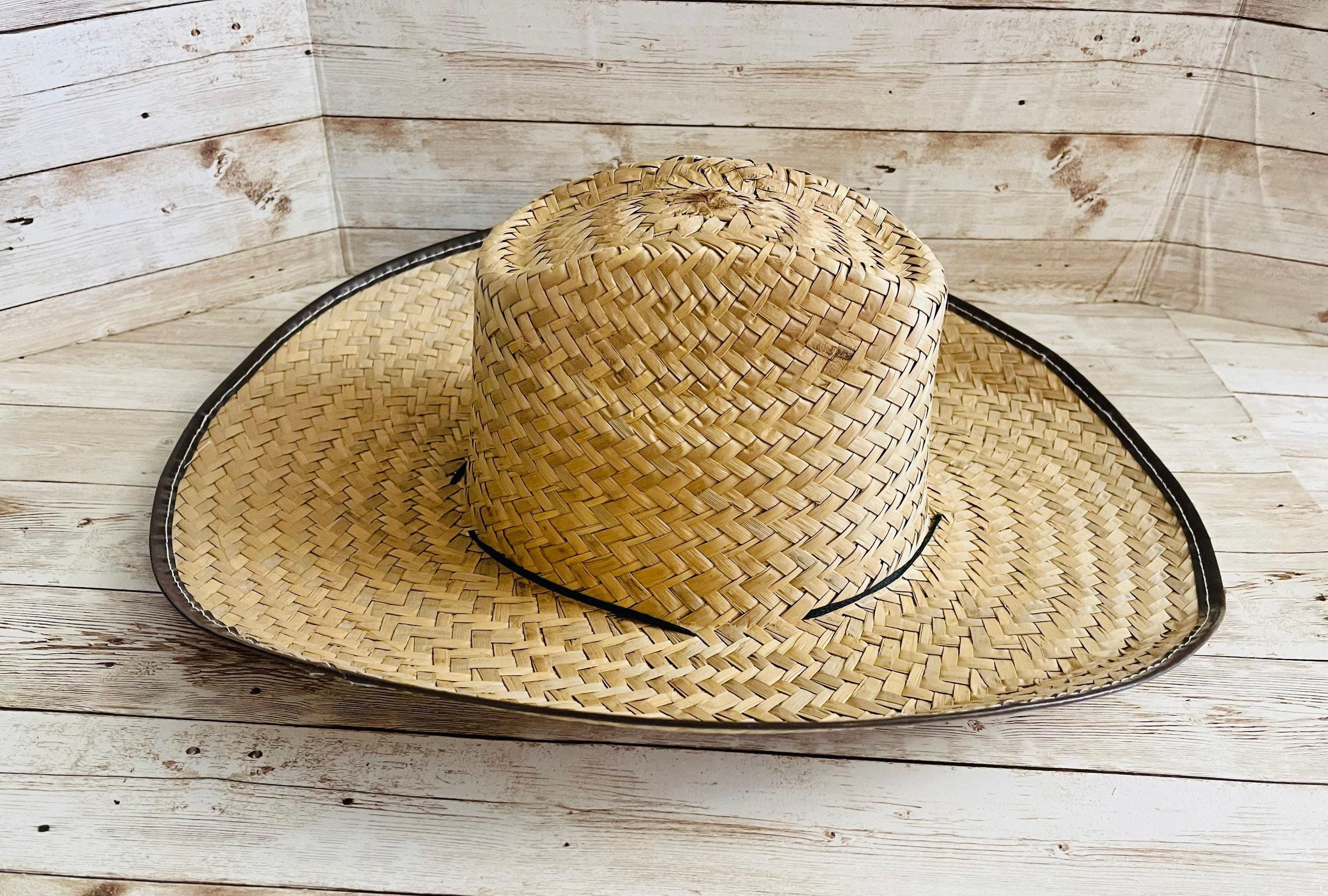 Cowboy Mexican Palm Leaf Straw Hat Sombrero Vaquero Artesanal de Palma