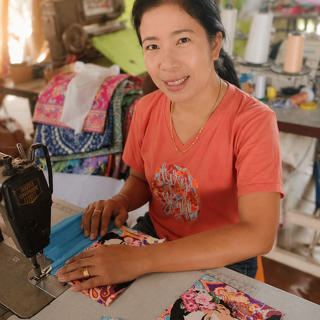Frida Kahlo Printed Tote Bag with Zipper - Thailand