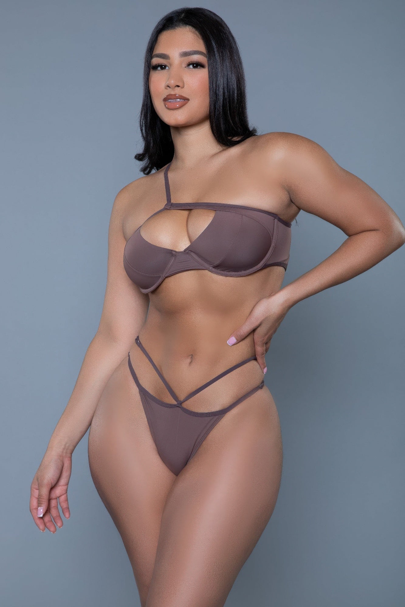 Brown Strappy Bikini for Women's Beachwear