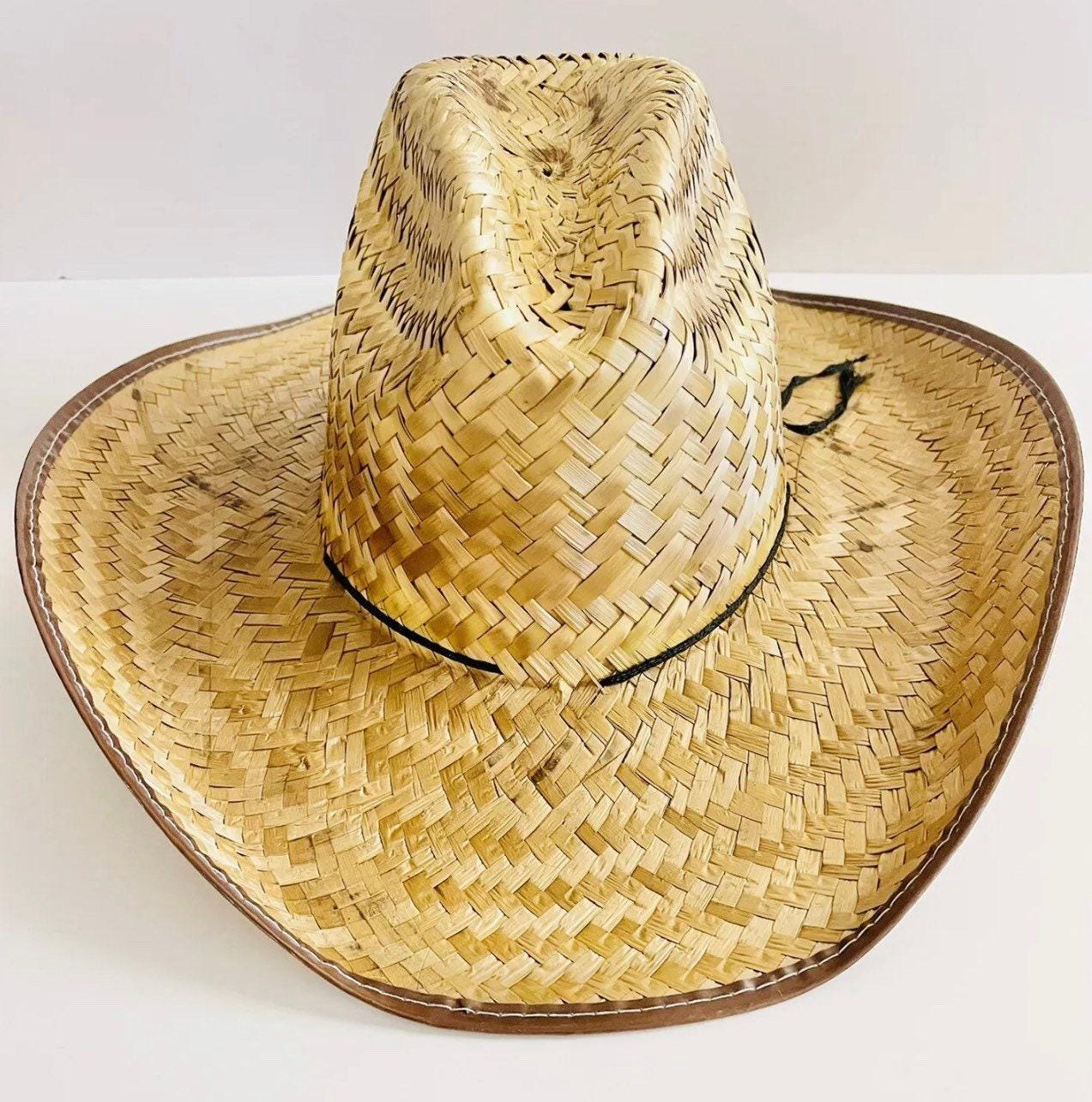 Cowboy Mexican Palm Leaf Straw Hat Sombrero Vaquero Artesanal de Palma