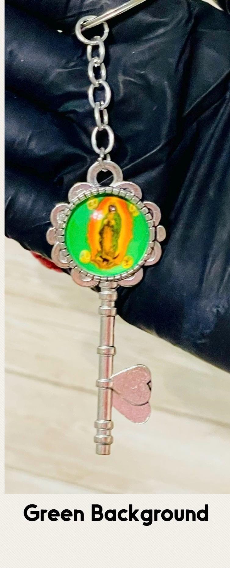 2x Virgin Mary Key Keepsakes Choose Your Color 2x Llaveros de Llave de La Virgen Maria Escoje Tus Colores