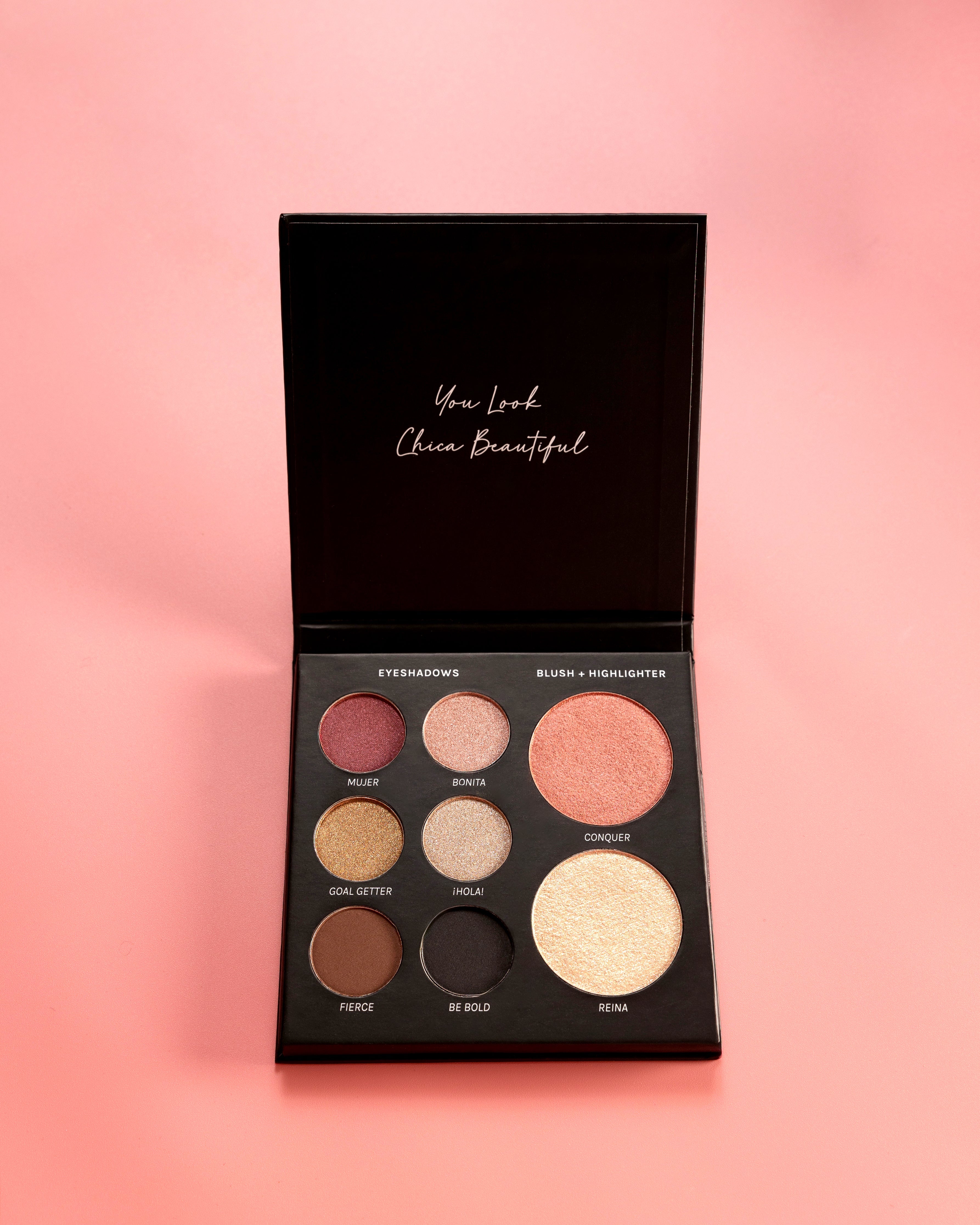ATRÁPALO CHICA (Paleta facial todo en uno - Colorete, iluminador y 6 sombras de ojos)