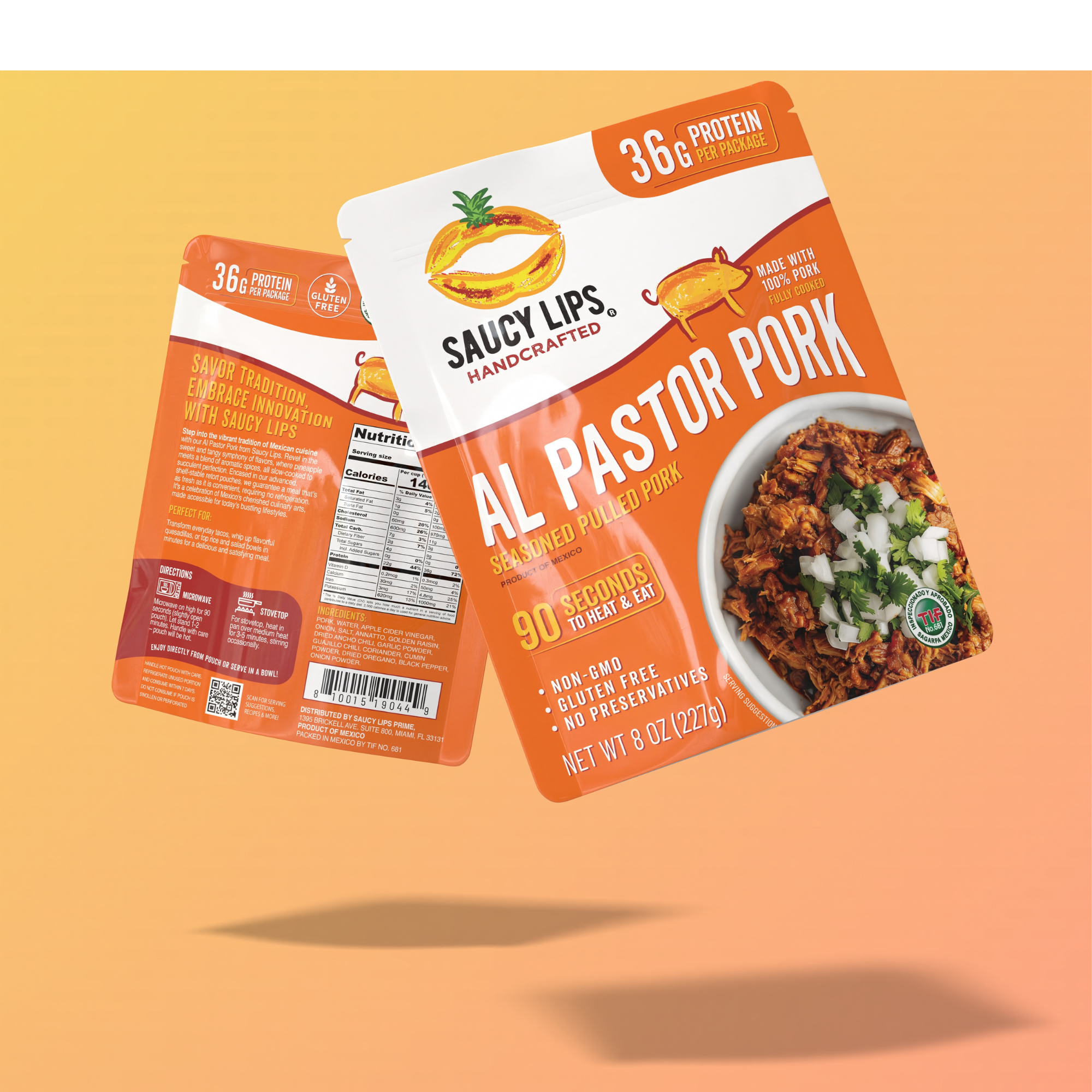Cerdo al Pastor – 36 g de Proteína | Listo en 90 Segundos